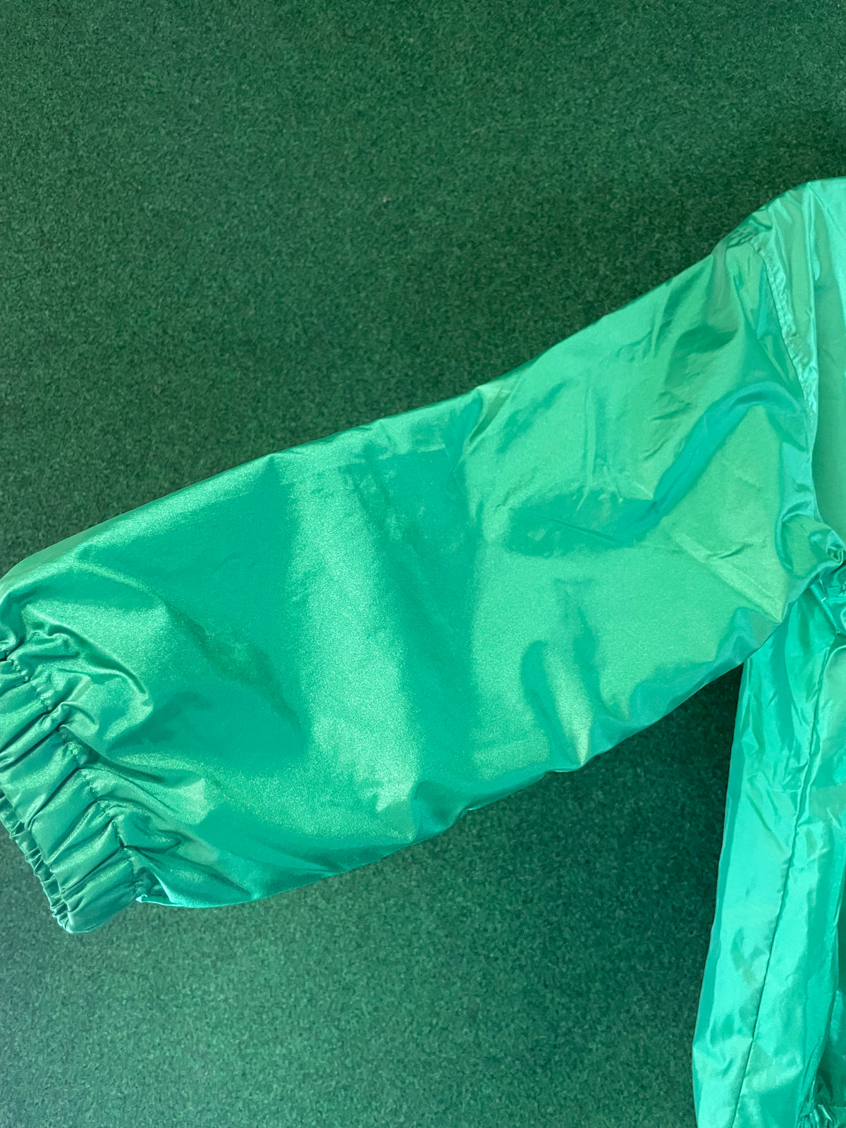 DUNLOP COM - Vintage Green Nylon Windbreaker Jacket
