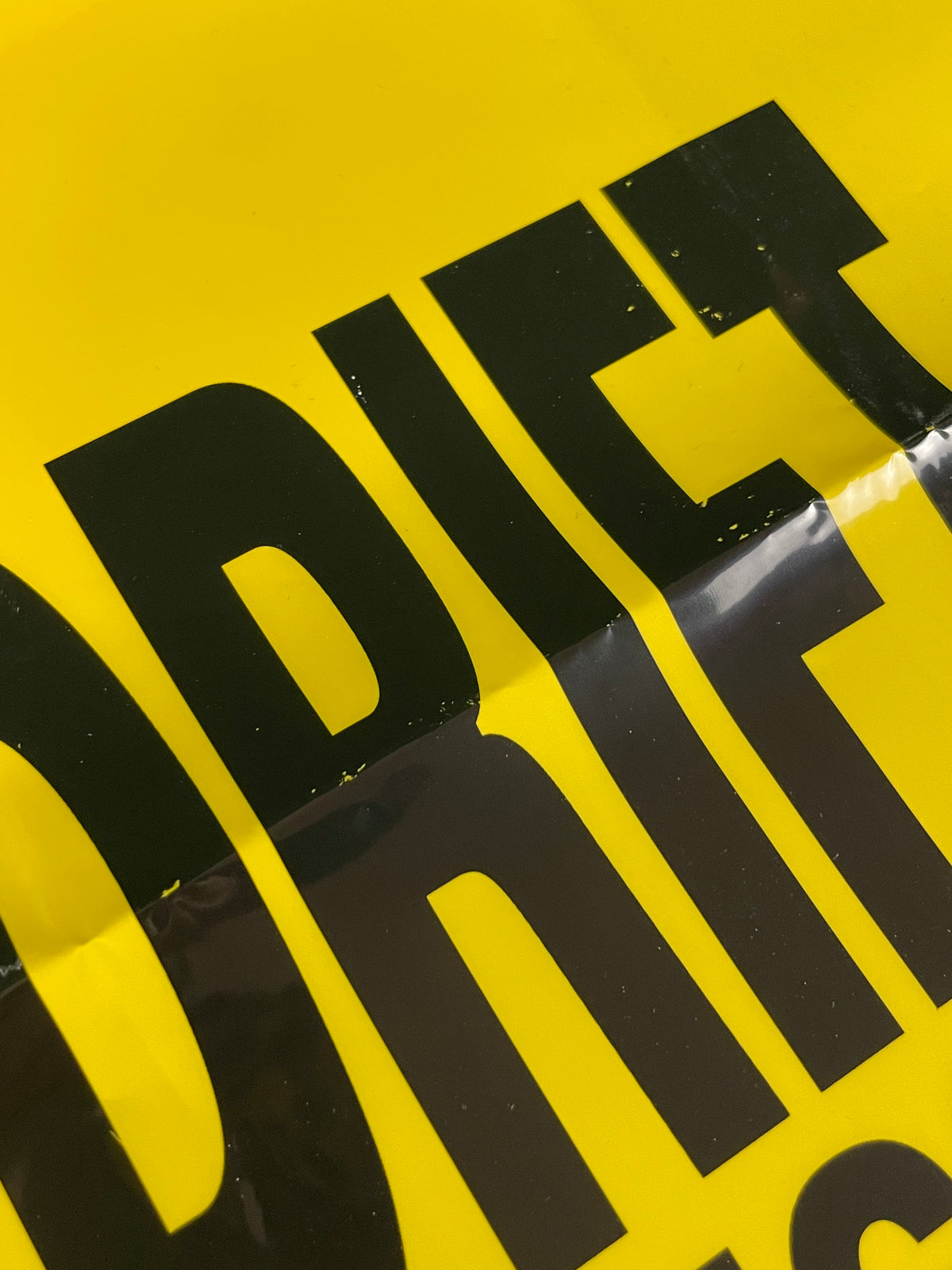 Drift Tengoku - Yellow Shopping Bag and Sticker Set