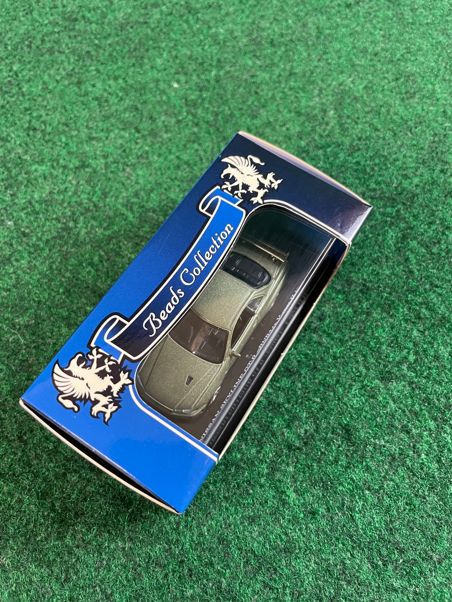 KYOSHO - Beads Collection Millennium Jade Nissan Skyline R34 VSPEC II Nur GT-R 1/64 Scale Diecast