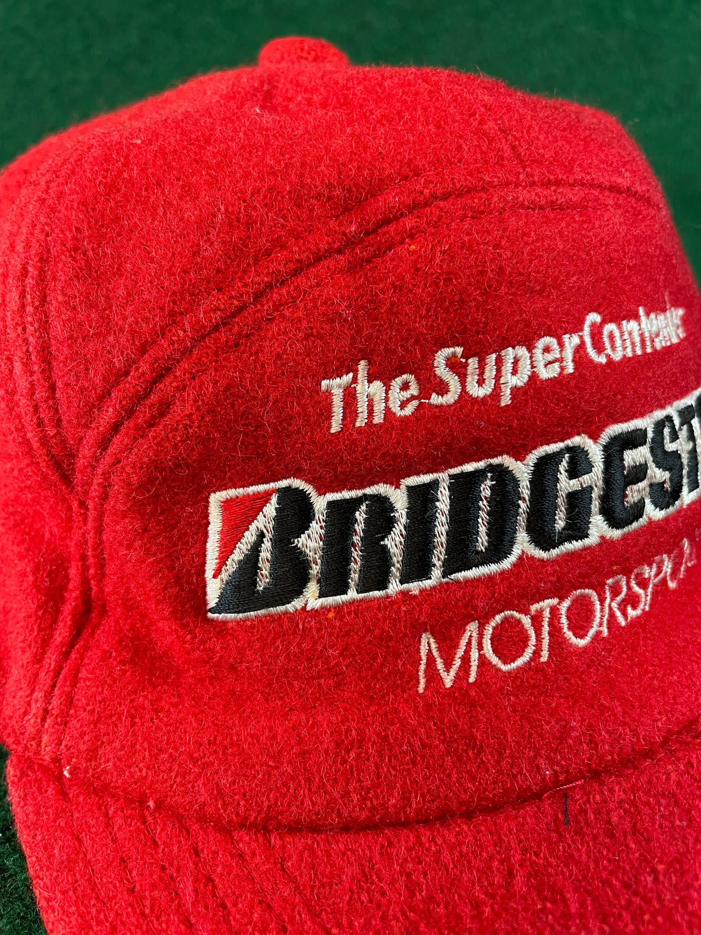 Bridgestone Motorsport - Vintage Red 7 Panel  Wool Hat