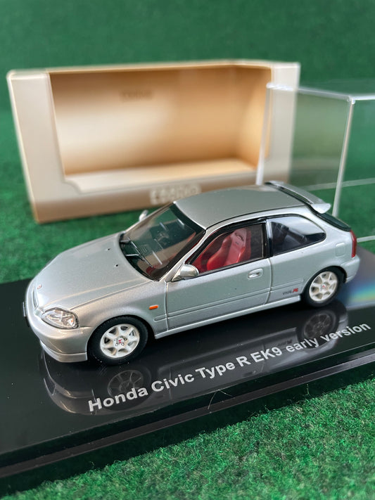 EBBRO Oldies - Honda Civic Type R EK9 Early Version (Silver) 1/43 Scale Diecast
