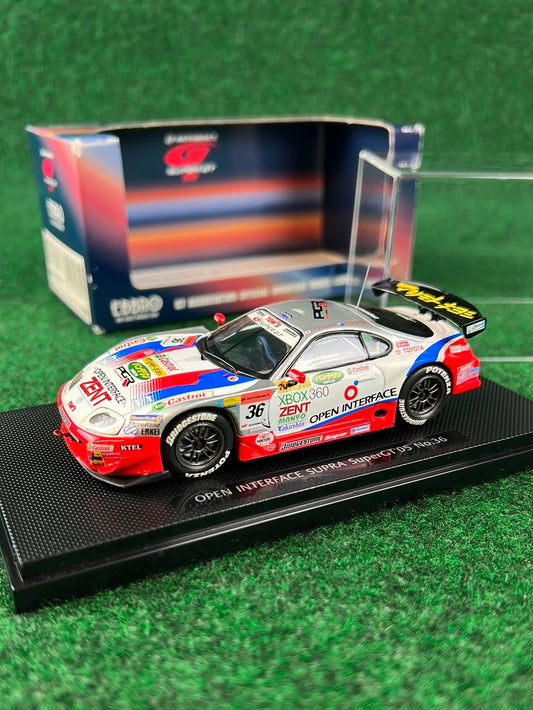 EBBRO 2005 SuperGT Open Interface Toyota Supra 1/43 Scale Diecast