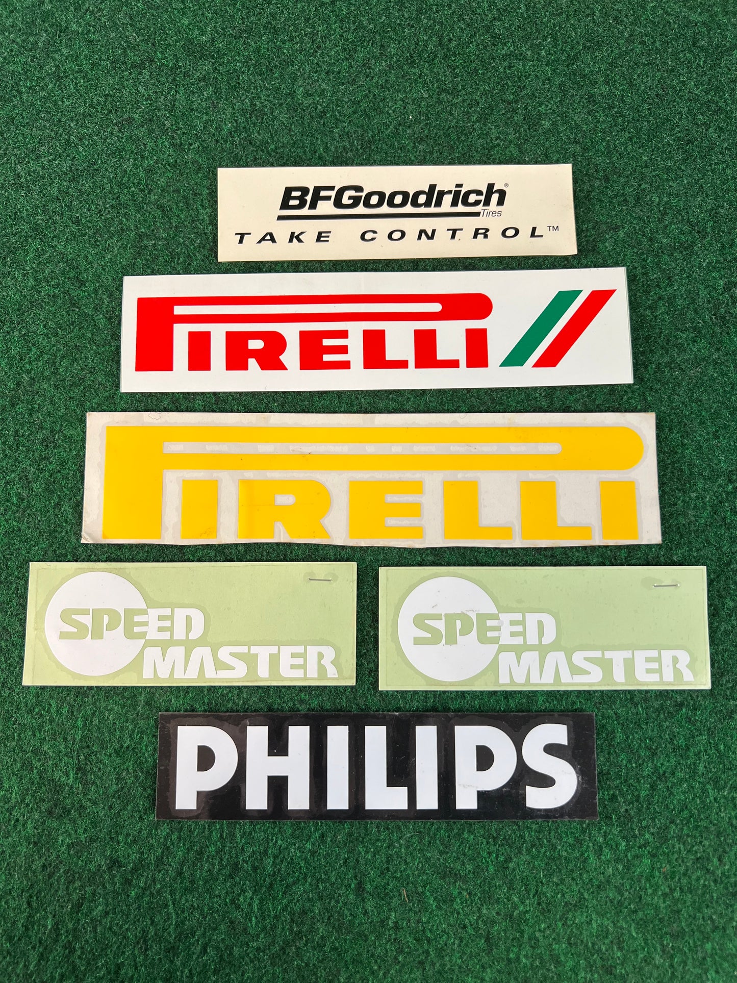 Pirelli, BFgoodrich, PHILIPS, Speed Master Sticker & Decal Set