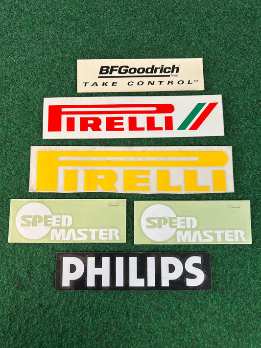 Pirelli, BFgoodrich, PHILIPS, Speed Master Sticker & Decal Set