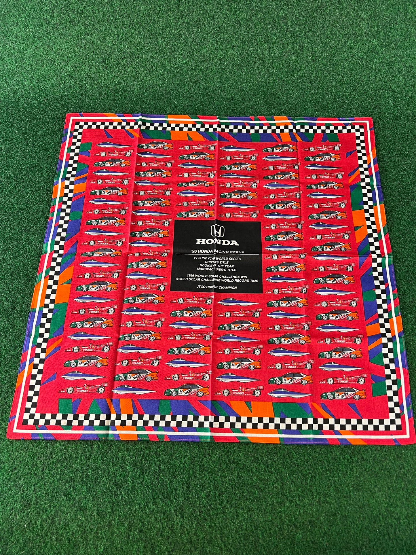 HONDA - 1996 Racing Scene Indycar, Solar Challenge & JTCC Accord Handkerchief Cloth