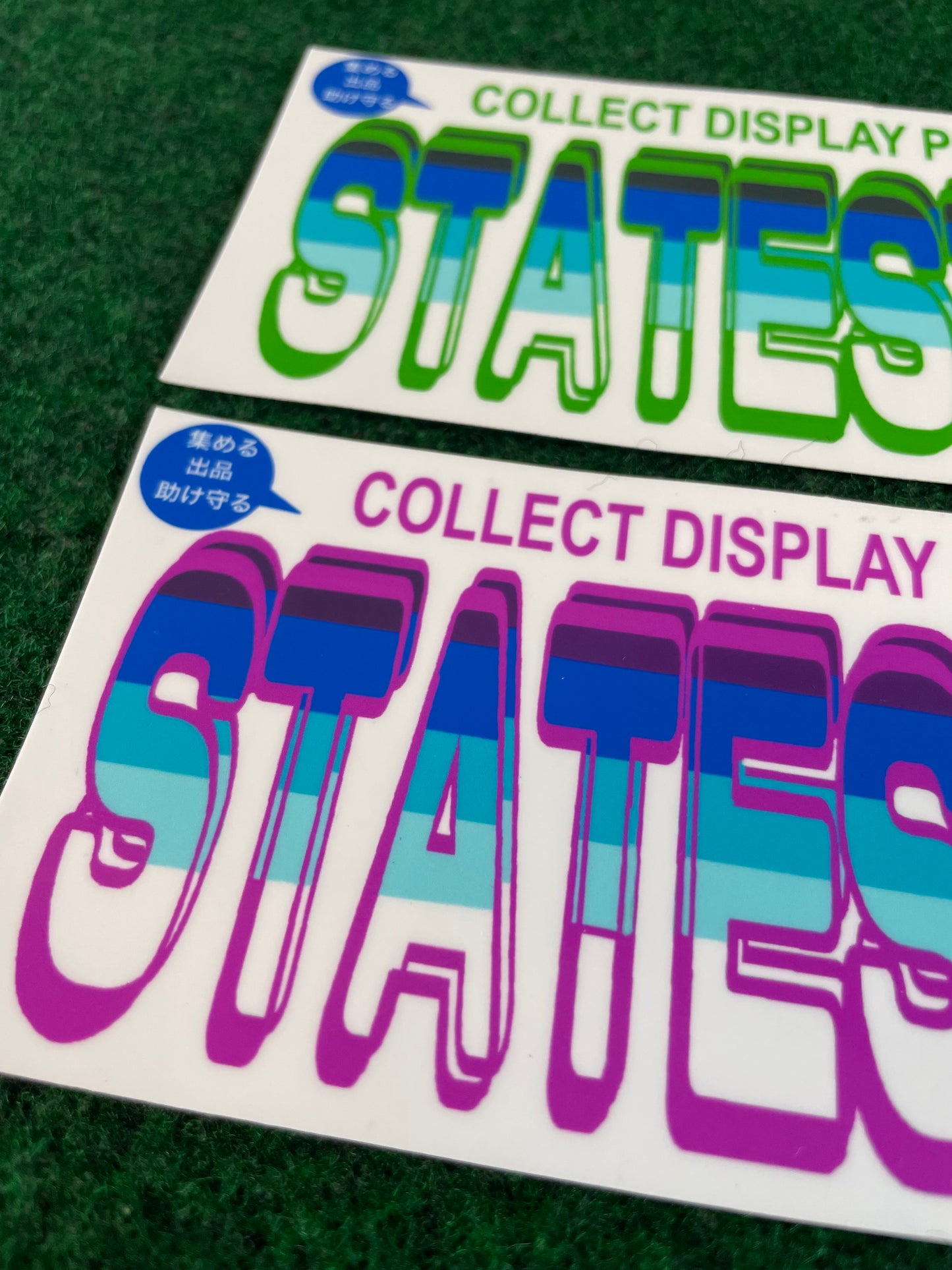 Limited Edition Set: Stateside “G” Garage Gradient Sticker Green & Pink by Zoku-Speed