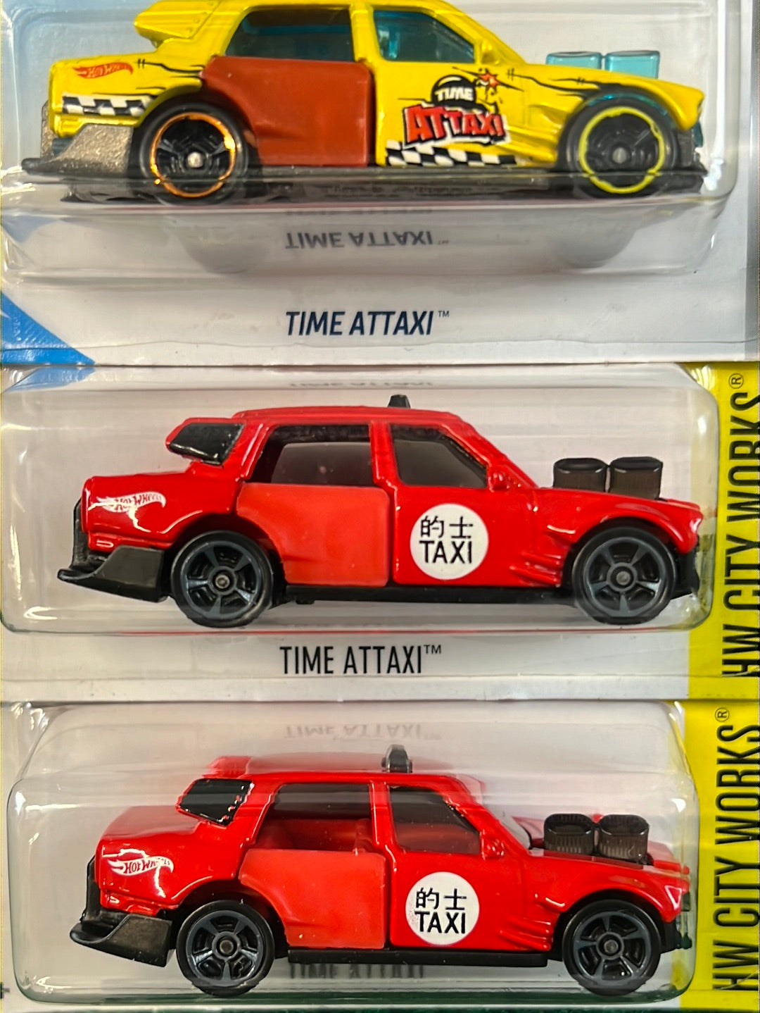 Hot Wheels - Time Attaxi - Set of 3