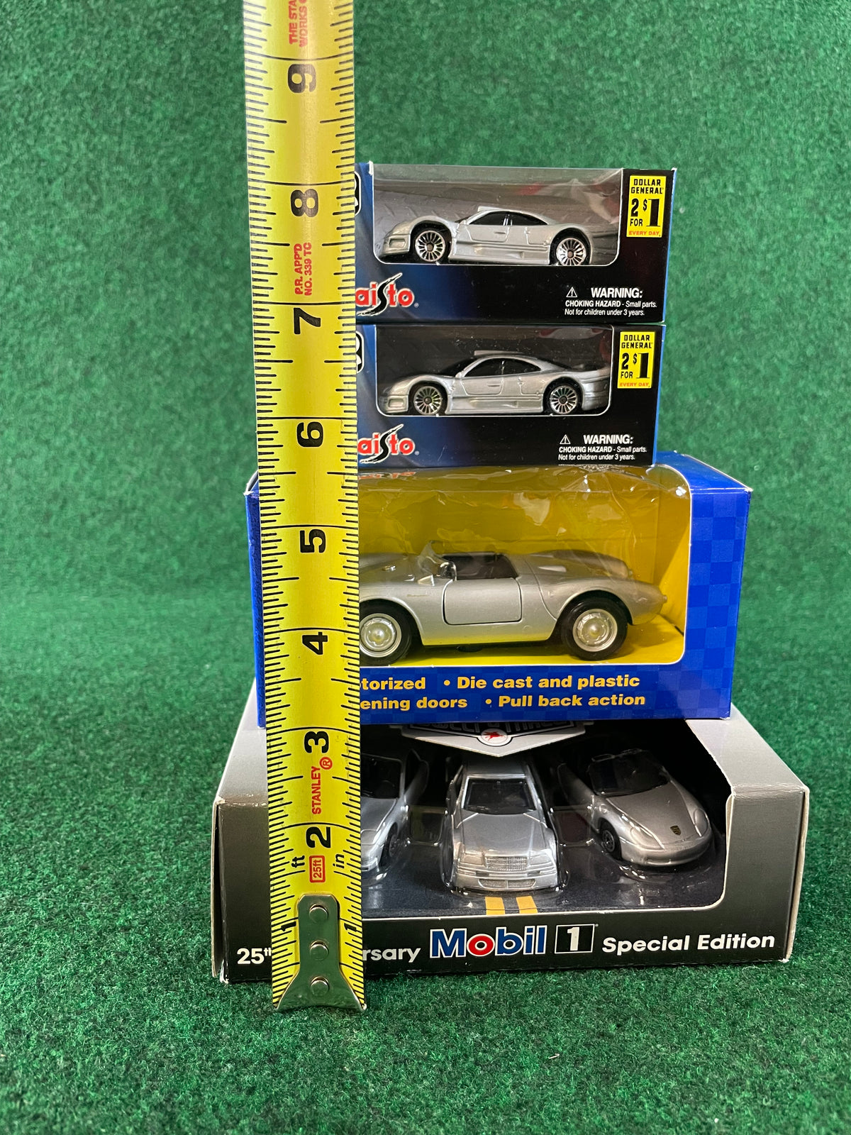 Porsche & Mercedes - Toy Car Diecast Set