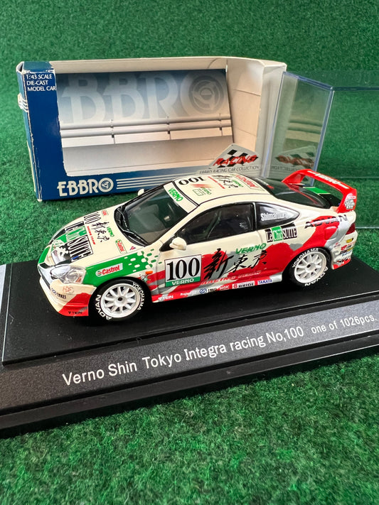 EBBRO Racing Car Collection - Verno Shin Tokyo Honda Integra Type R DC5 1/43 Scale Diecast