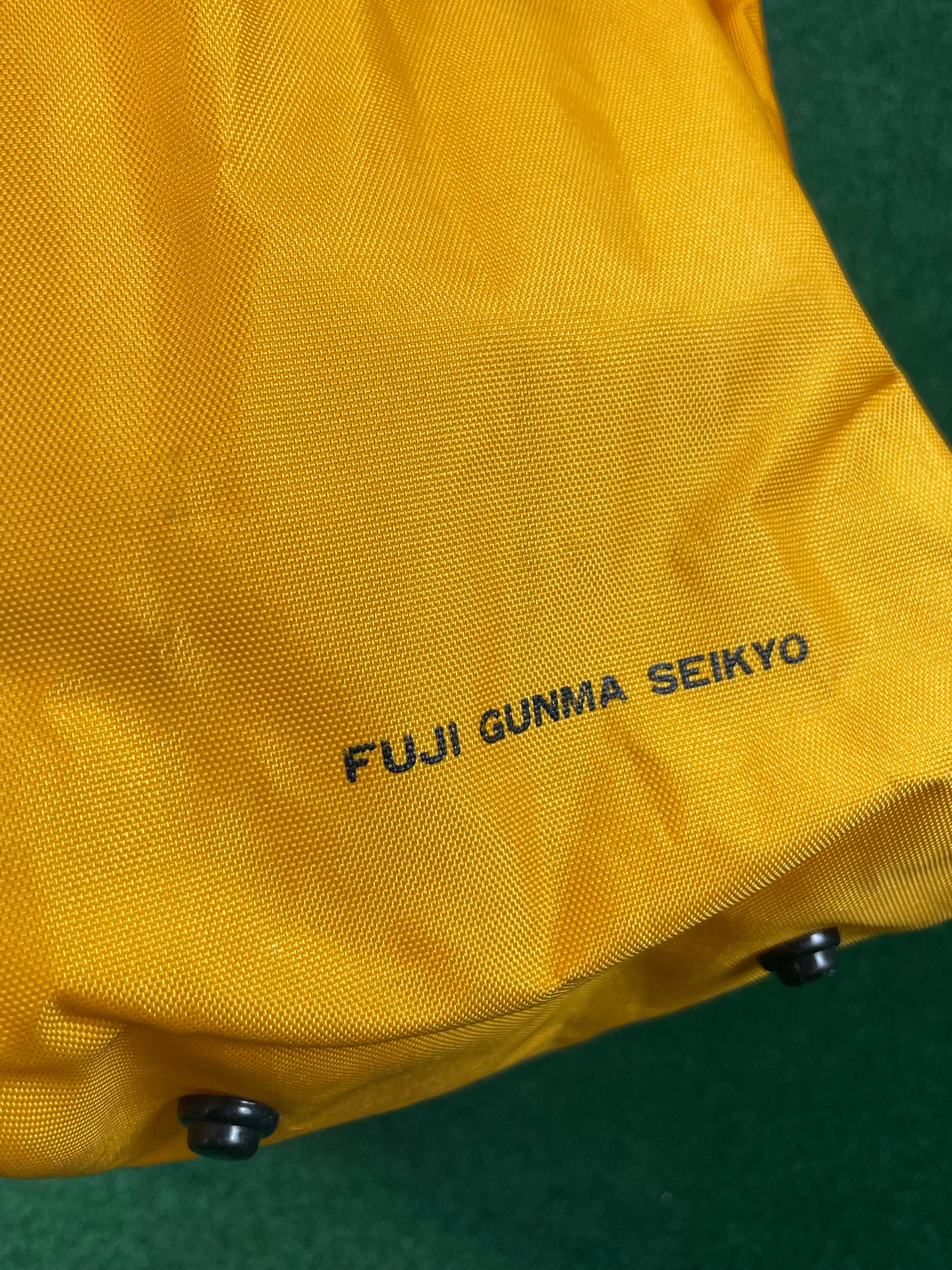SUBARU - Vintage Original Fuji Gunma Seikyo Japanese Dealership Yellow Duffle Travel Bag