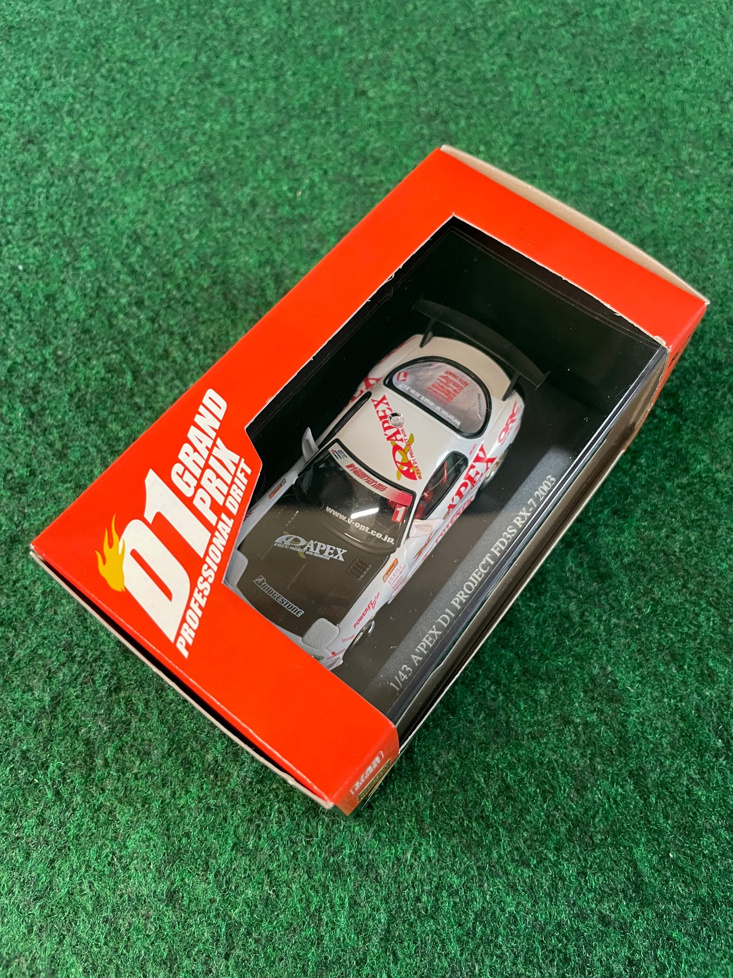 DISM D1 Grand Prix Memorial - 2003 A’pexi Mazda RX-7 1/43 Scale Diecast