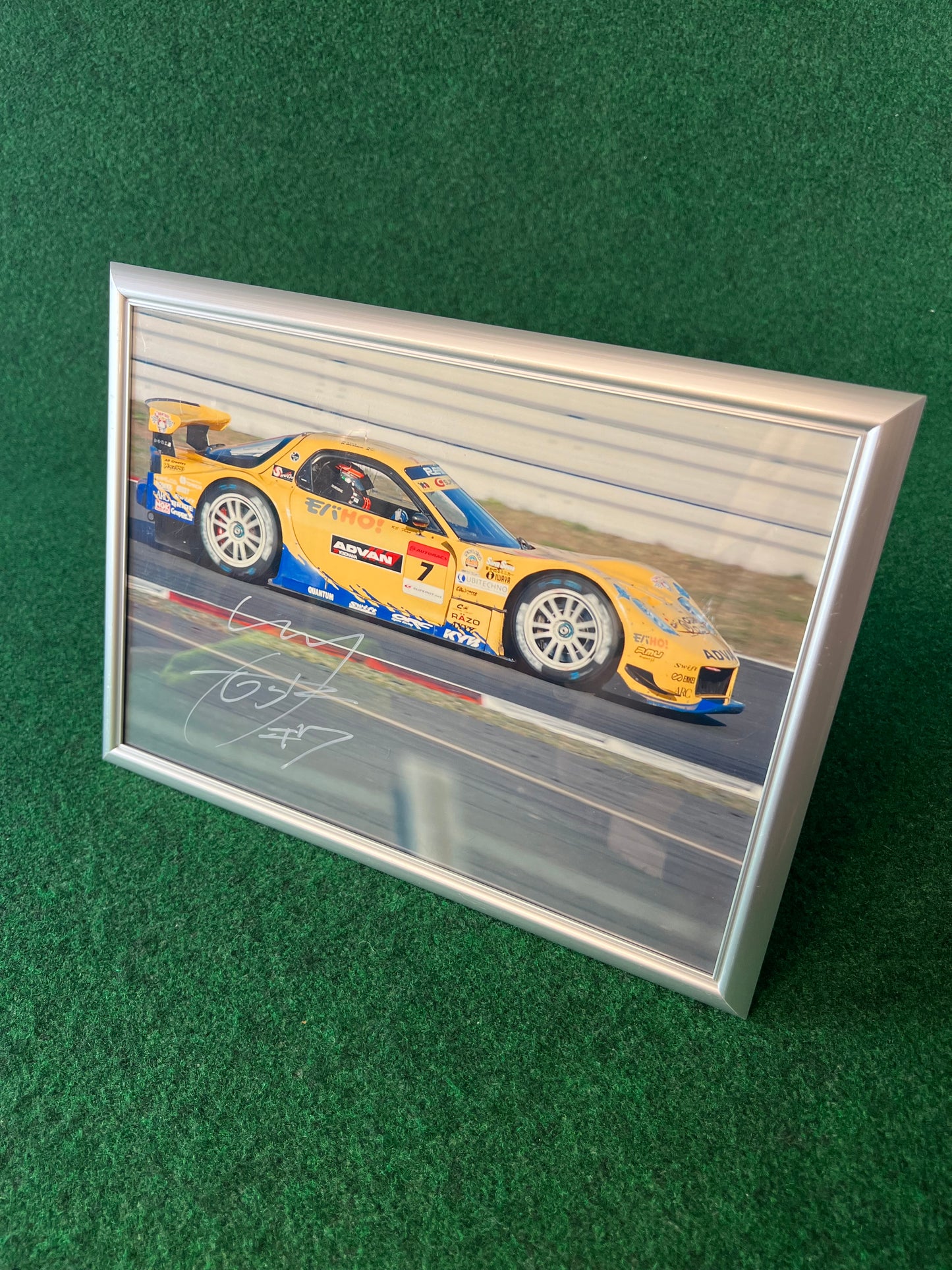 RE Amemiya 2007 Mazda RX-7 SUPER GT - Framed Autographed Photograph
