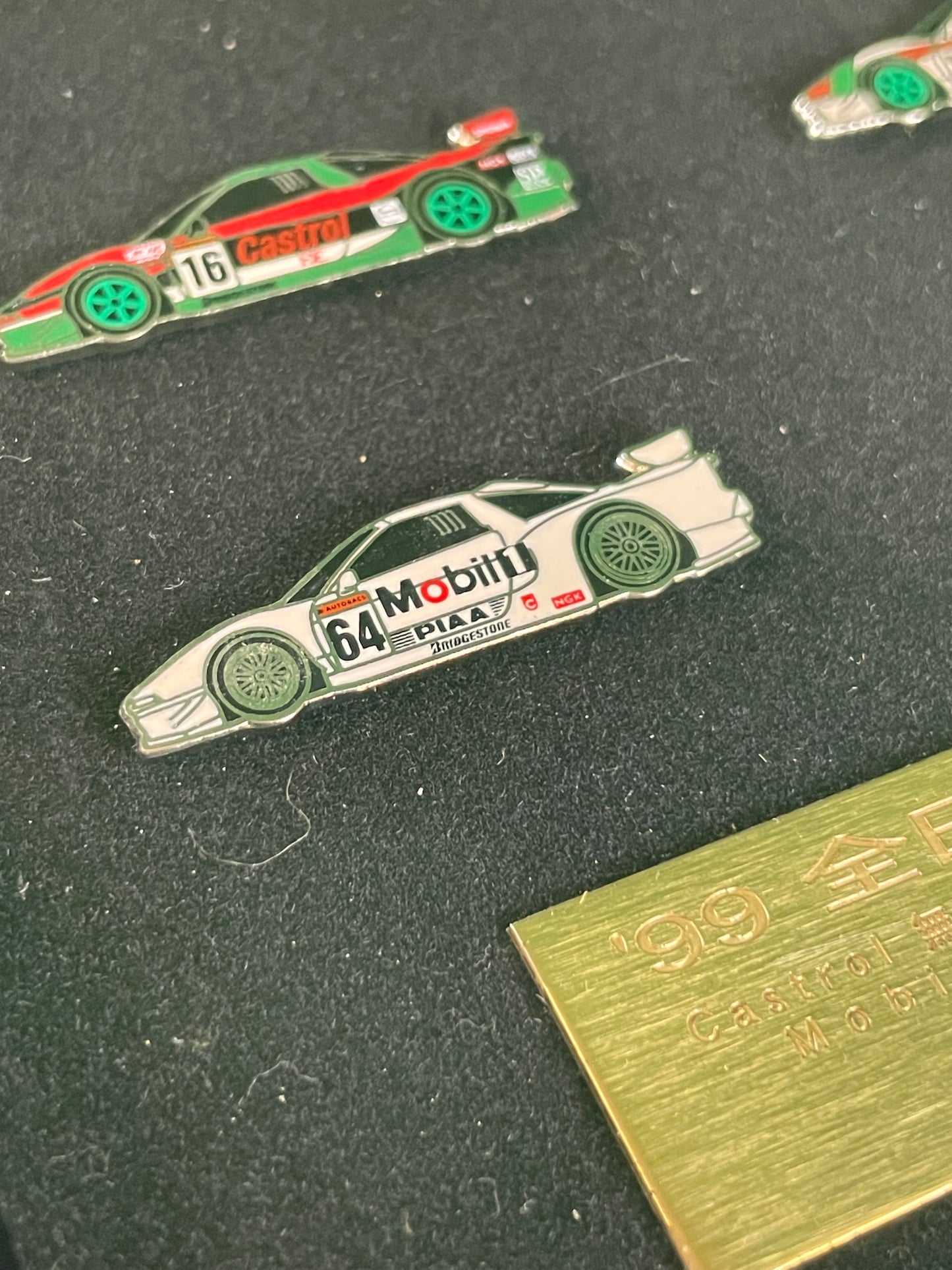 1999 JGTC Honda Commemorative NSX Framed Pin and Plaque Collection