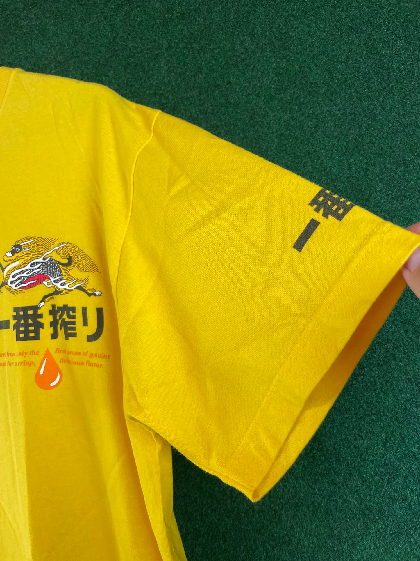 Kirin Ichiban Beer Promotional Yellow T-Shirt
