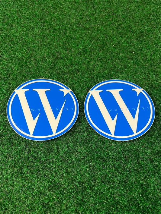 Wagonist - Blue Circle W Sticker Set