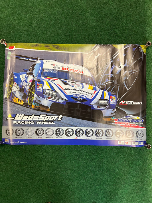 WedsSport - ADVAN GR Toyota Supra A90 (Doublesided) Poster