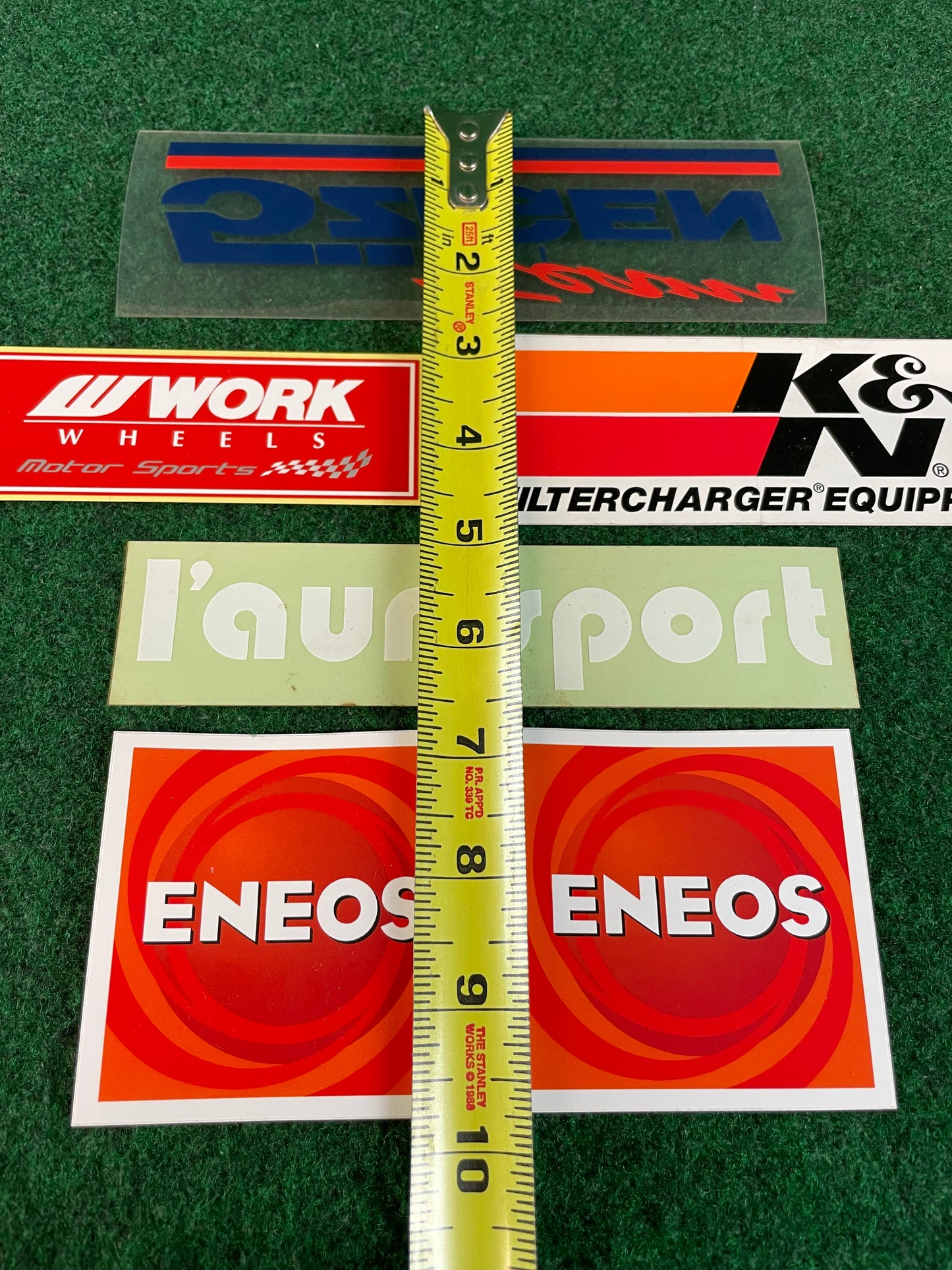 5zigen, Work Wheels, Launsport, ENEOS & K&N Sticker Set