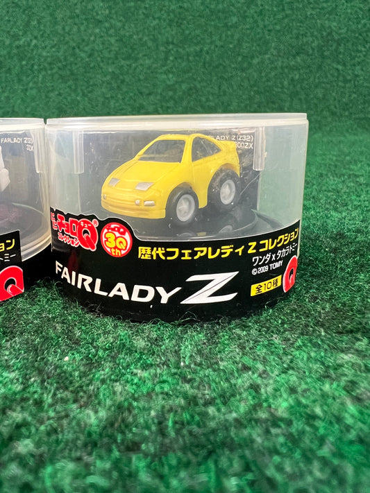 WONDA Coffee & ChoroQ - Nissan Fairlady Z (300ZX) Yellow Toy Car