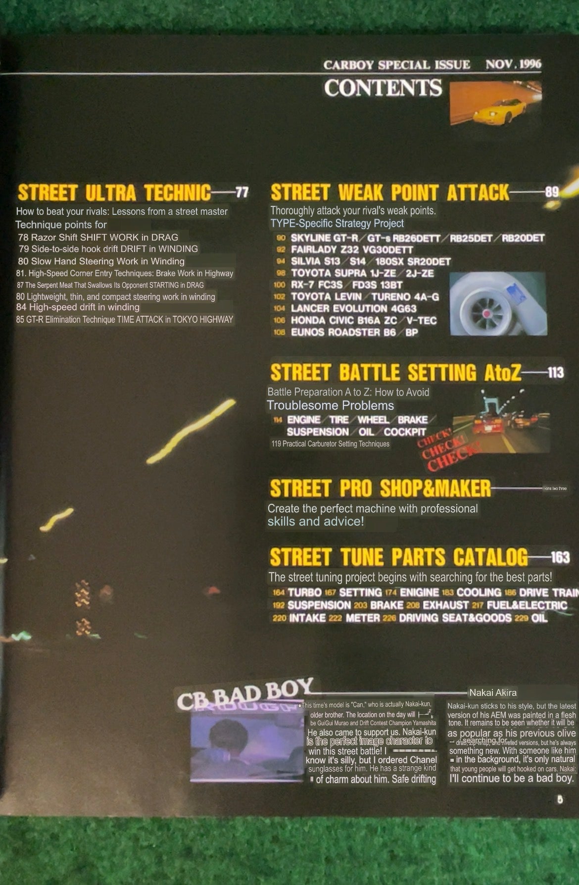 CARBOY Magazine - Street Battle Special Issue November 1996