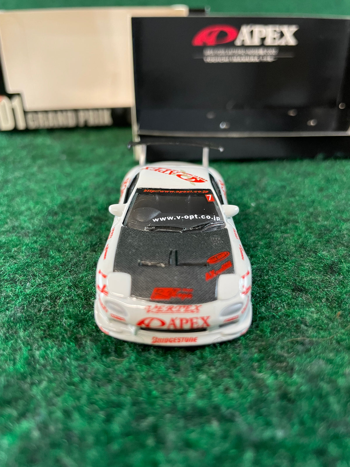 Hotworks 2002 D1GP A’PEX Youichi Imamura Mazda RX7 FD3S 1/64 Scale Diecast