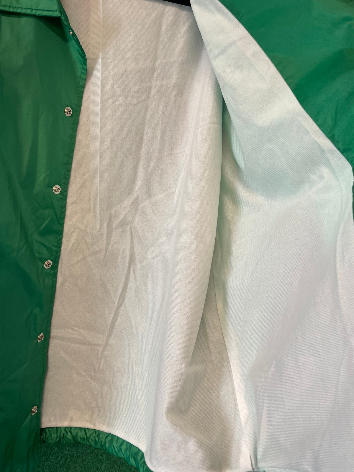DUNLOP COM - Vintage Green Nylon Windbreaker Jacket