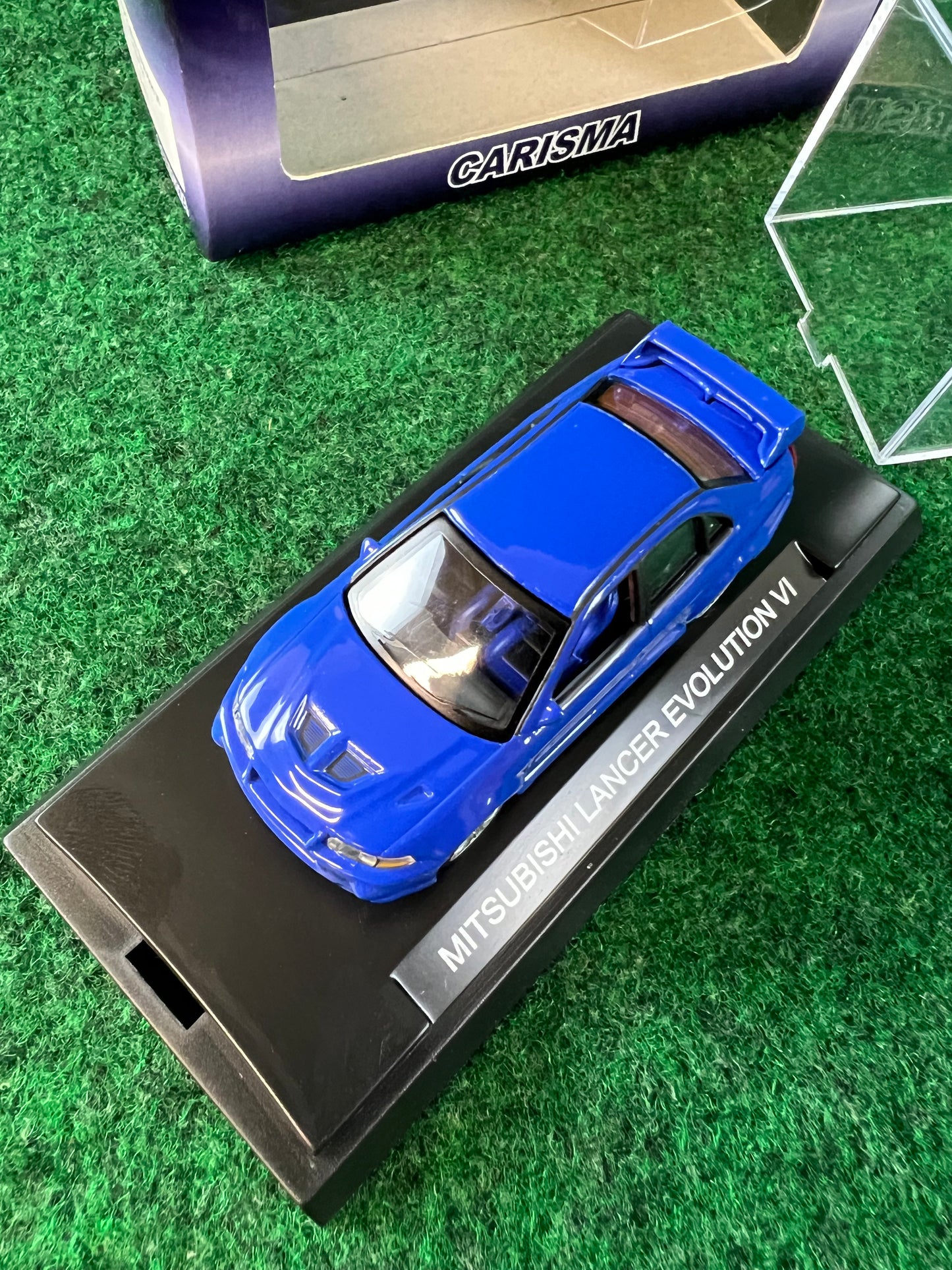 CARISMA - Mitsubishi Lancer Evolution VI (Blue) 1/64 Scale Diecast