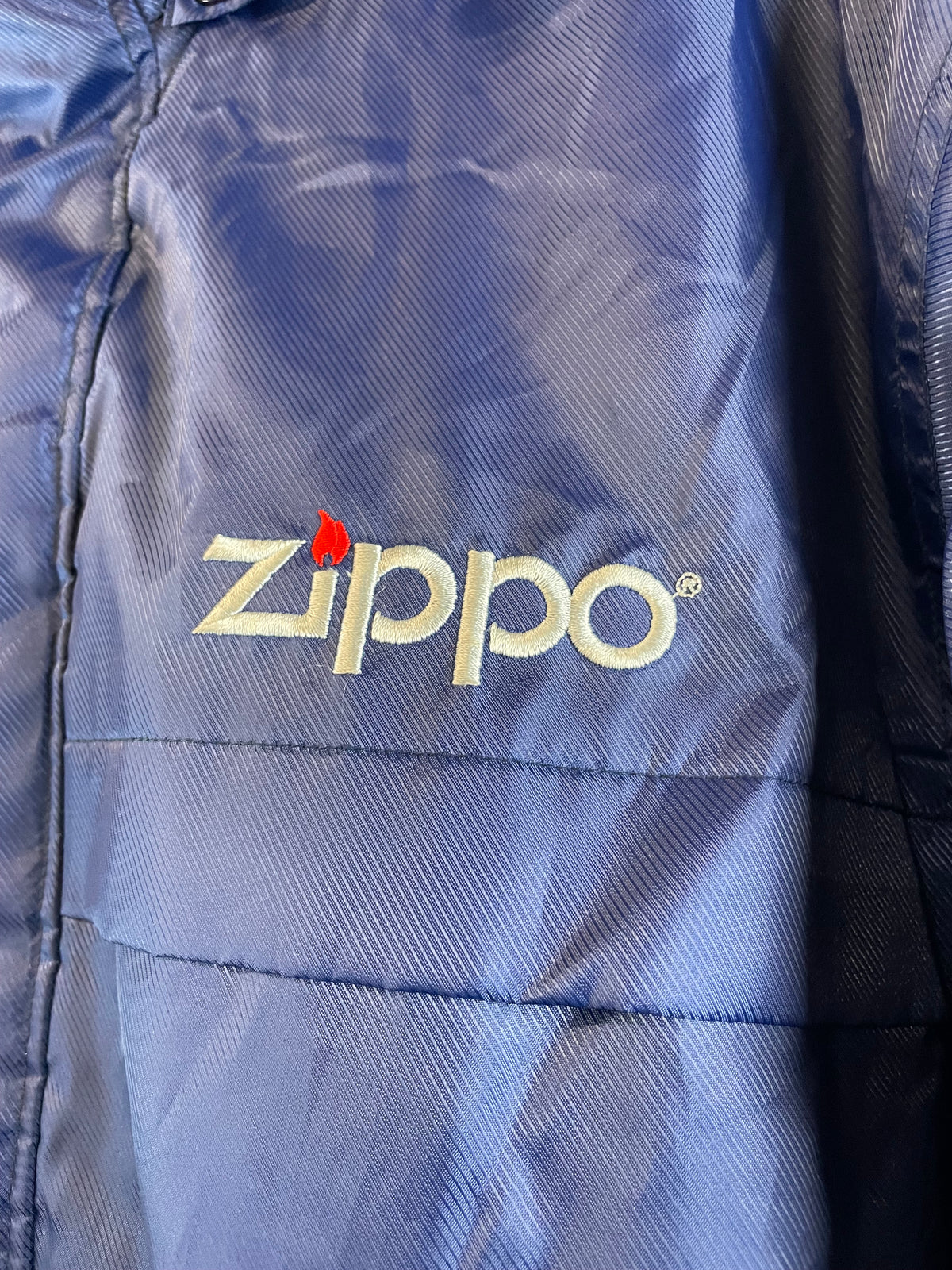 Zippo - Navy Blue & Red Insulated Bench Coat