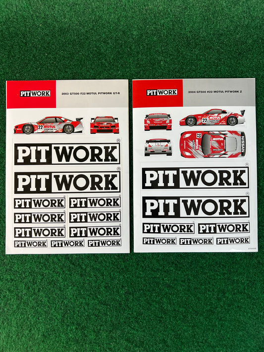 Motul Pitwork - 2003 Nissan Skyline R34 GTR & 2004 Nissan Fairlady Z Sticker Sheet Set