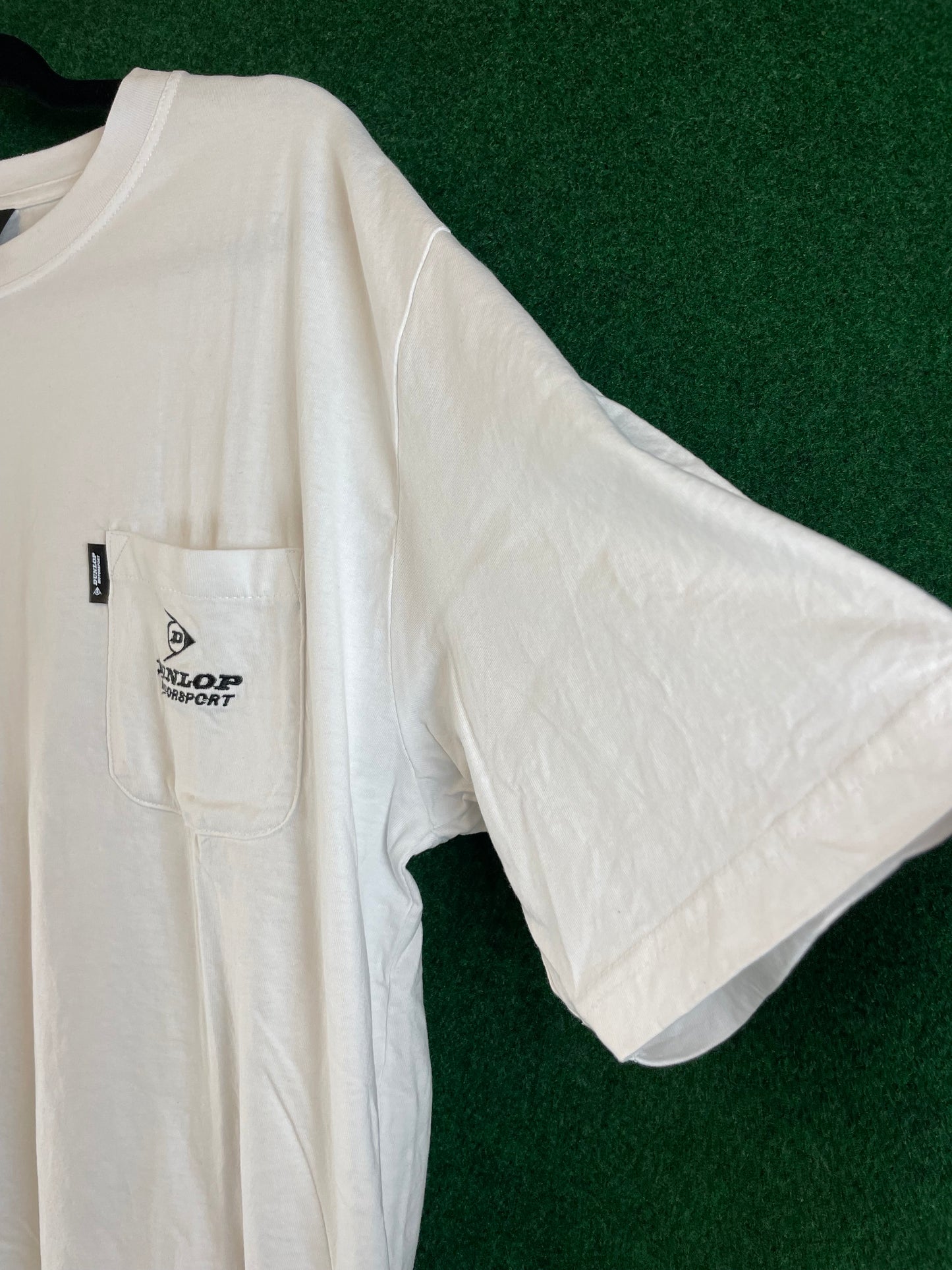 DUNLOP Motorsport - White Pocket T-Shirt
