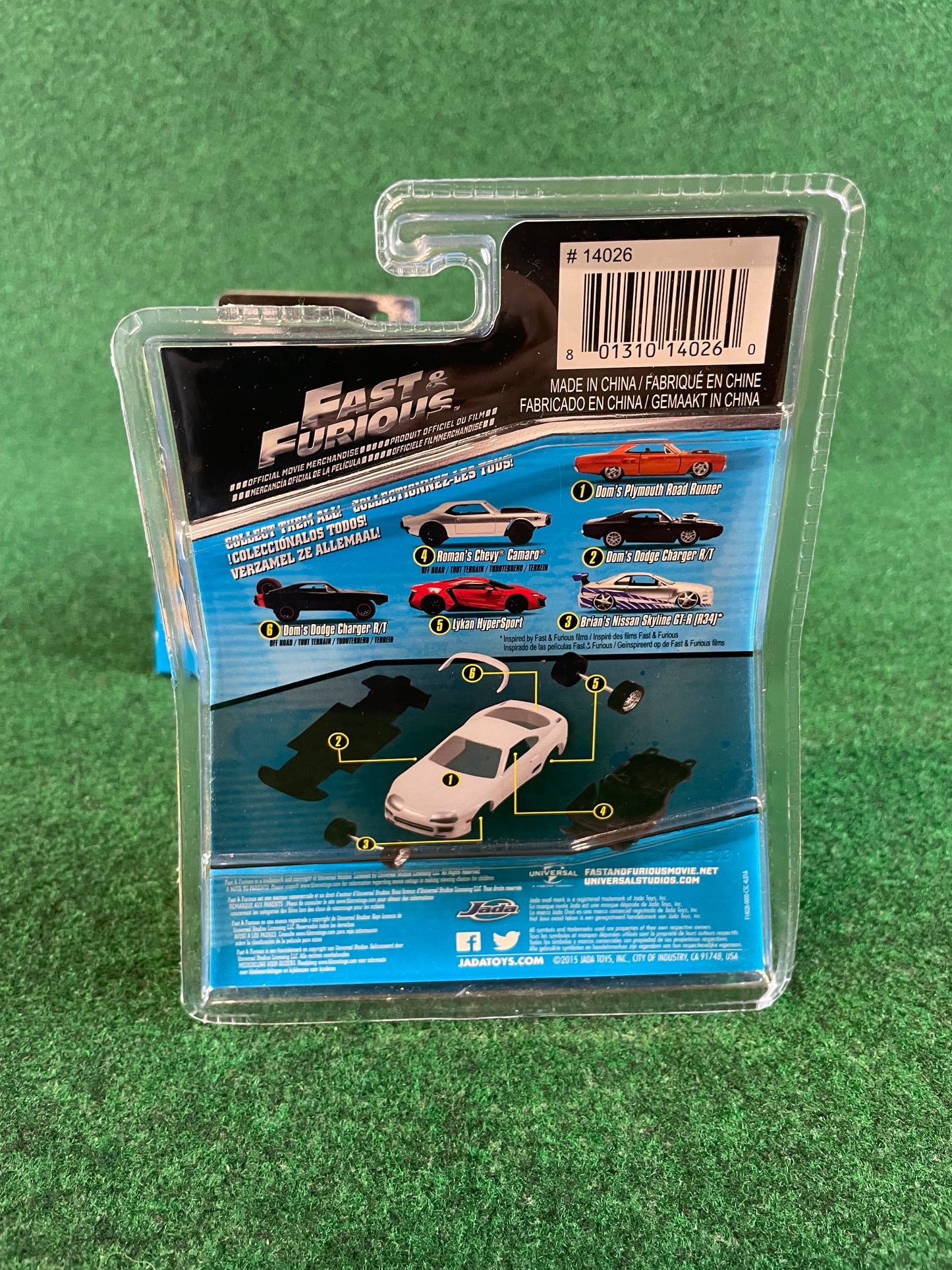 Jada Toys - Fast and Furious Nissan Skyline R34 GT-R Diecast Set