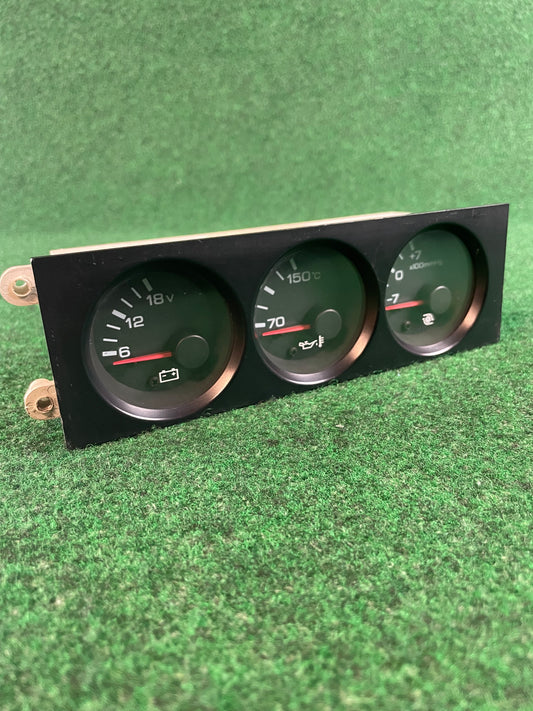 Nissan Skyline R32 GT-R Factory JDM Center Dash Triple Gauge Cluster