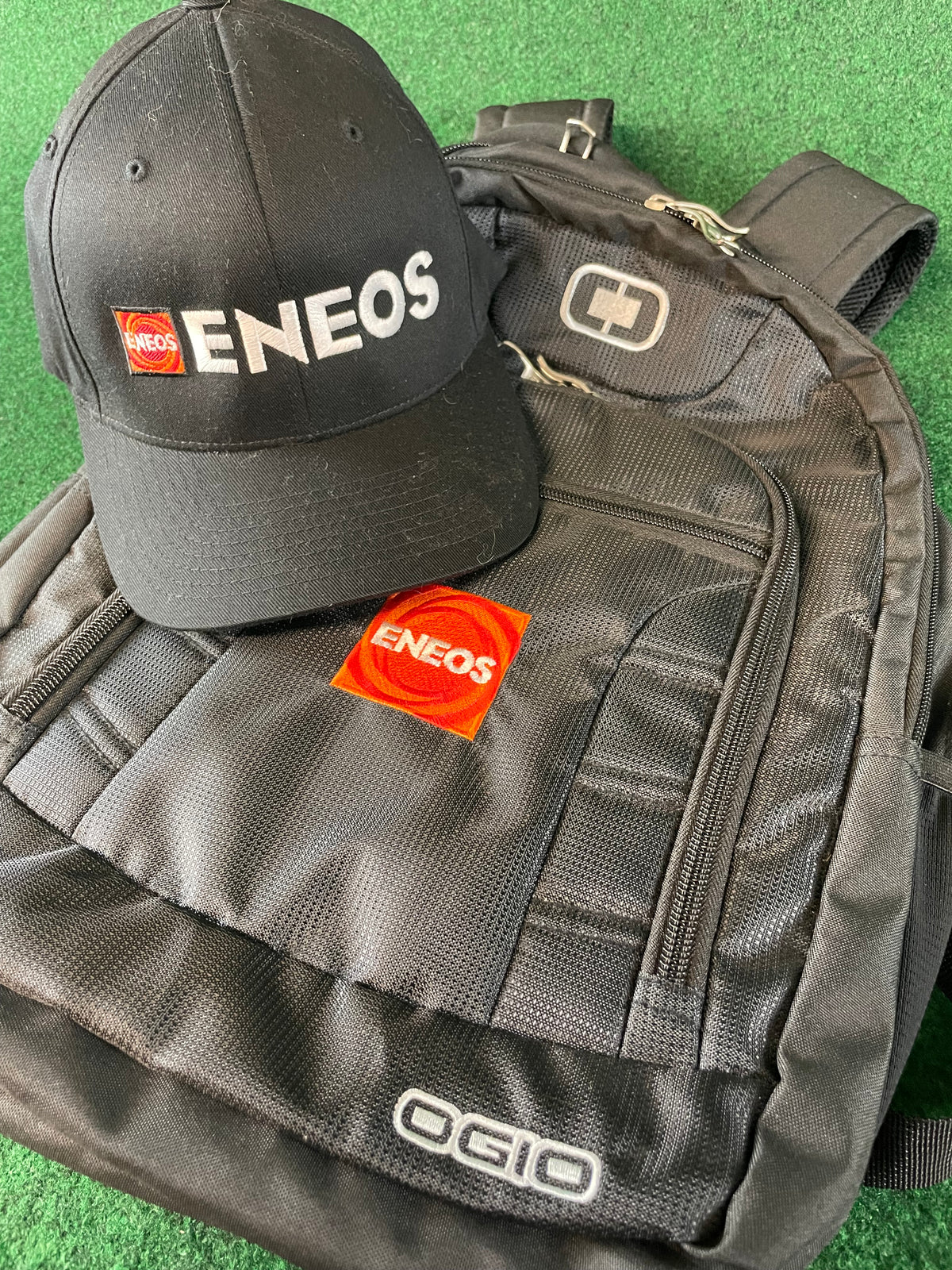 ENEOS - Ogio Black Backpack and Flexfit Hat Set