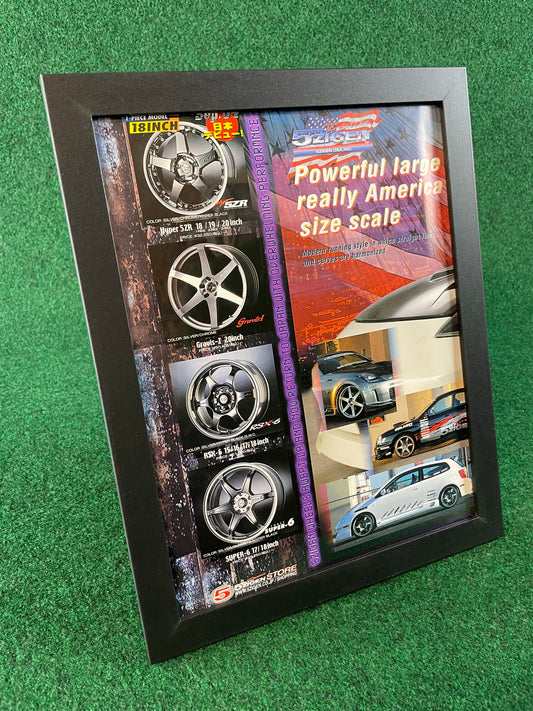 5zigen USA - Wheels Framed Advertisement Picture