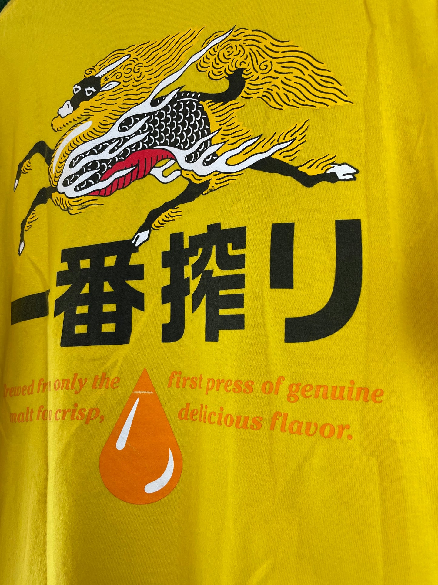 Kirin Ichiban Beer Promotional Yellow T-Shirt