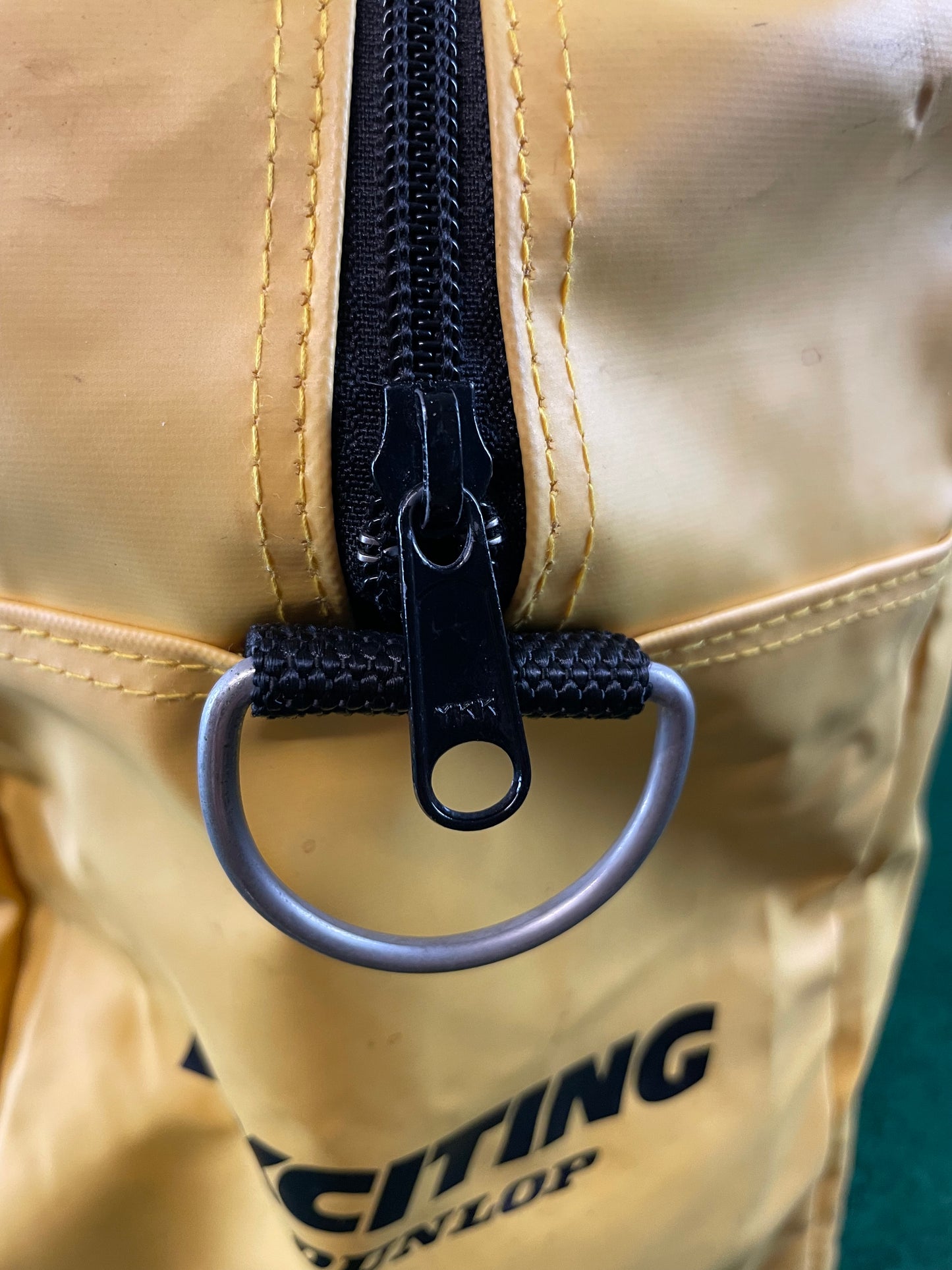 DUNLOP - Vintage Yellow Duffel Travel Bag