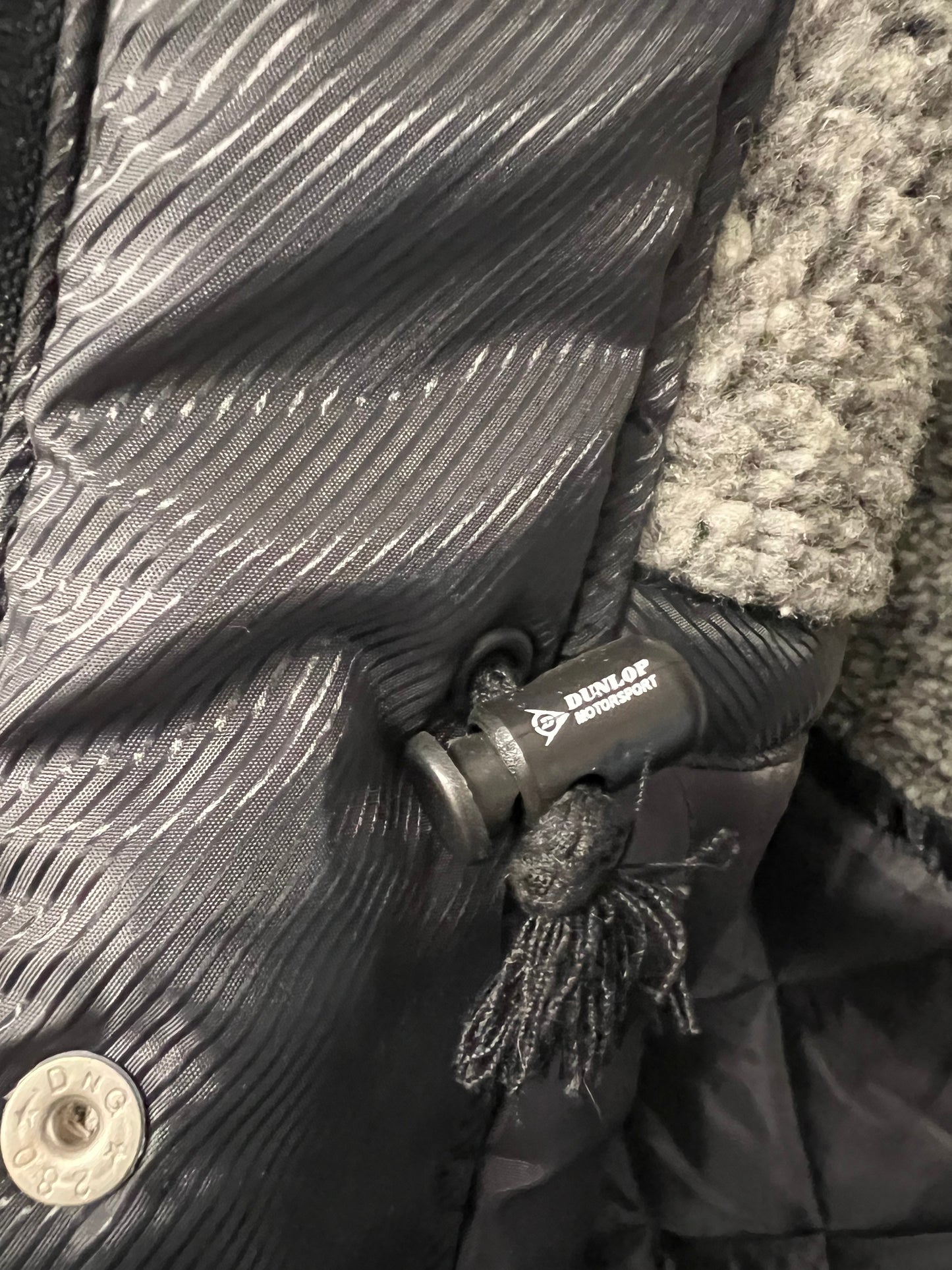 DUNLOP Motorsport - Insulated Fleece Lined Dark Grey Bench Coat