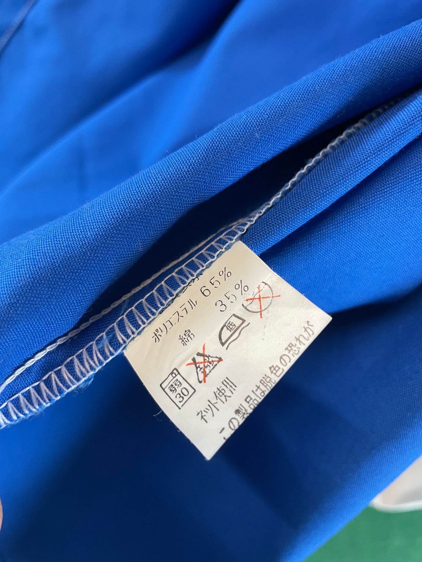 Calsonic Team IMPUL - Blue & White Long Sleeve Buttondown Crew Shirt