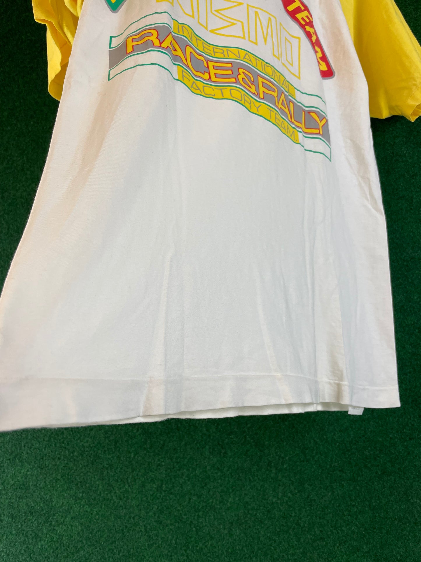 NISMO - Nissan International Race & Rally Team Vintage White/Yellow T-Shirt