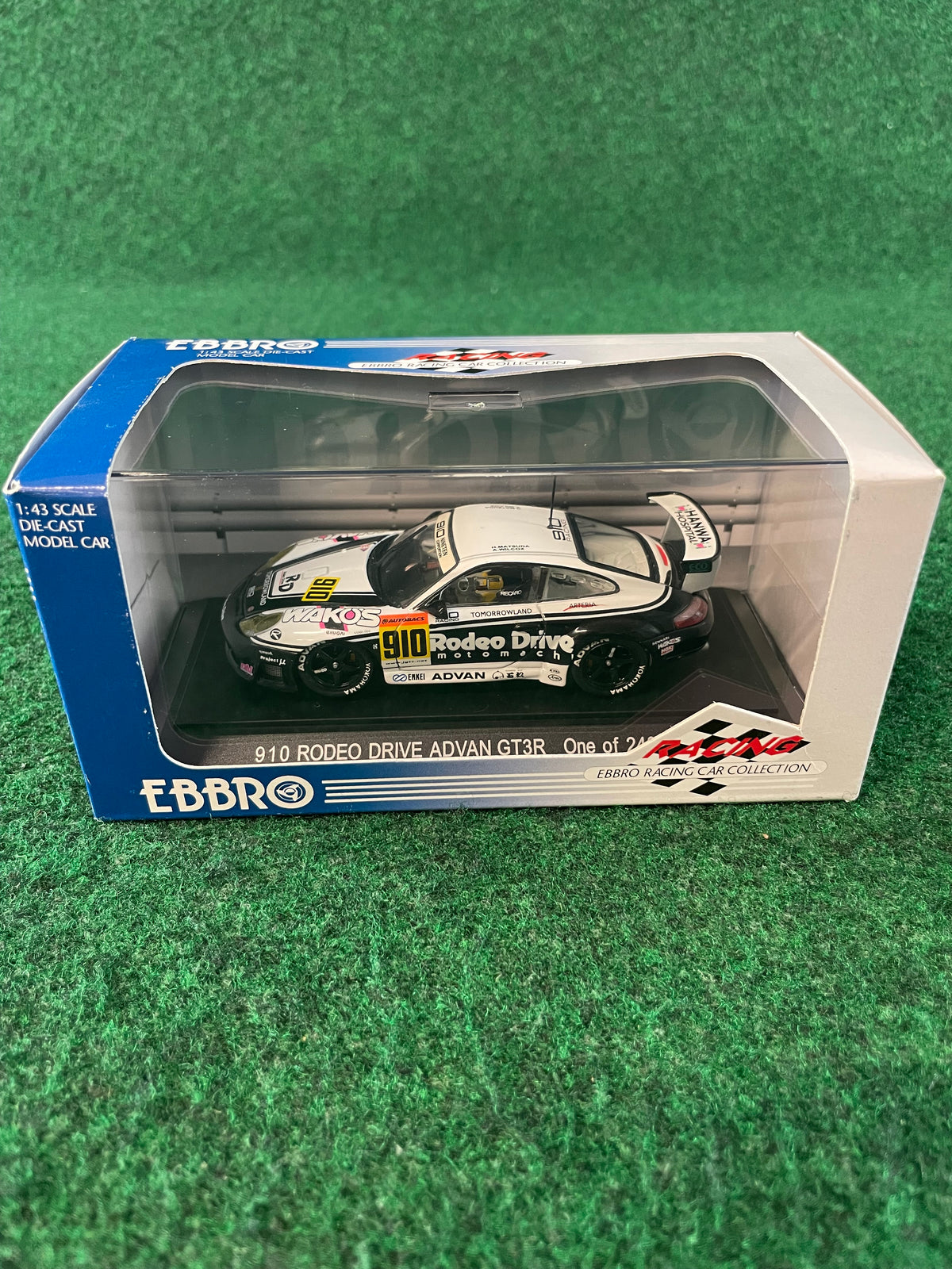 EBBRO Racing Car Collection - JGTC 2002 Rodeo Drive Advan Porsche 911 GT3R 1/43 Scale Diecast