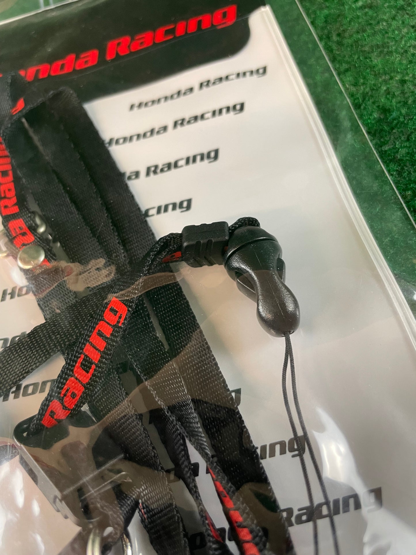 Honda Racing - Black/Red Neck Strap and Pass Holder