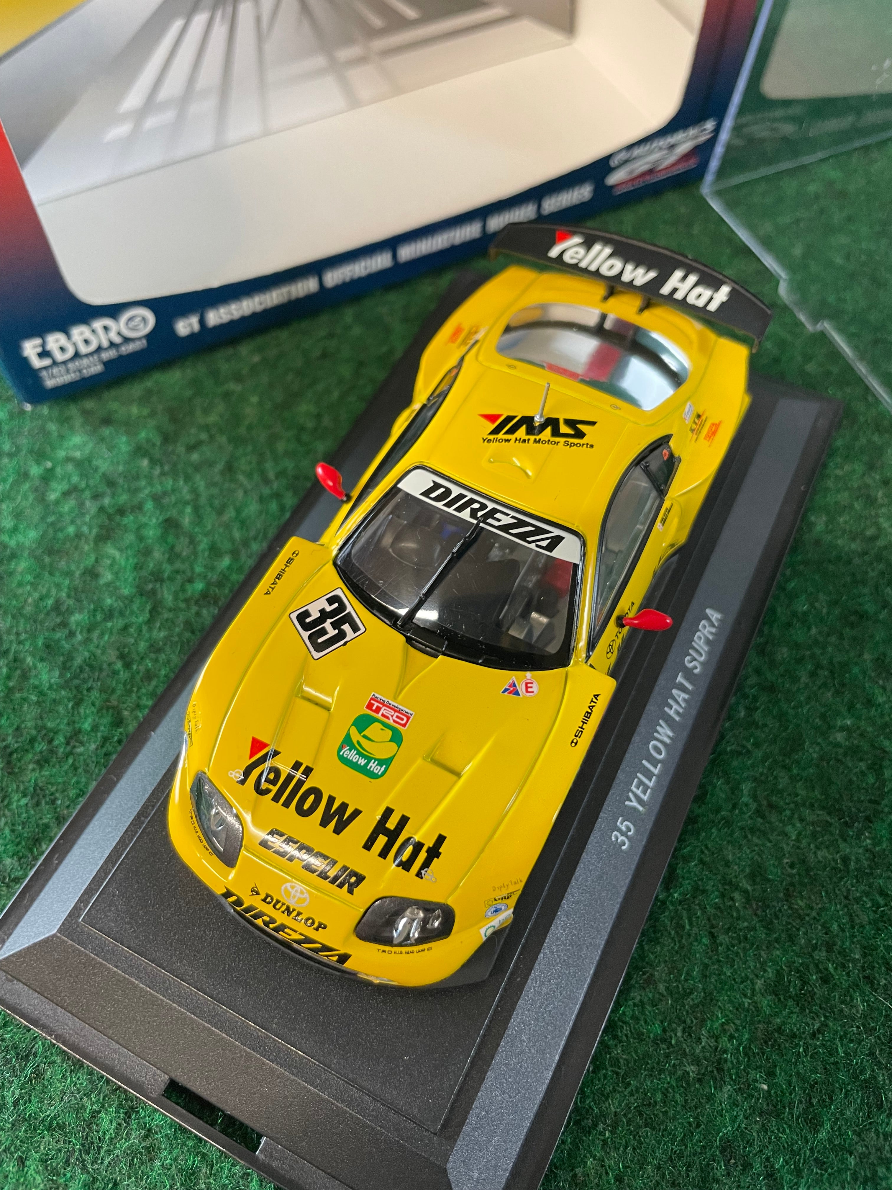 EBBRO - 2004 JGTC Yellow Hat YMS Toyota Supra 1/43 Scale Diecast