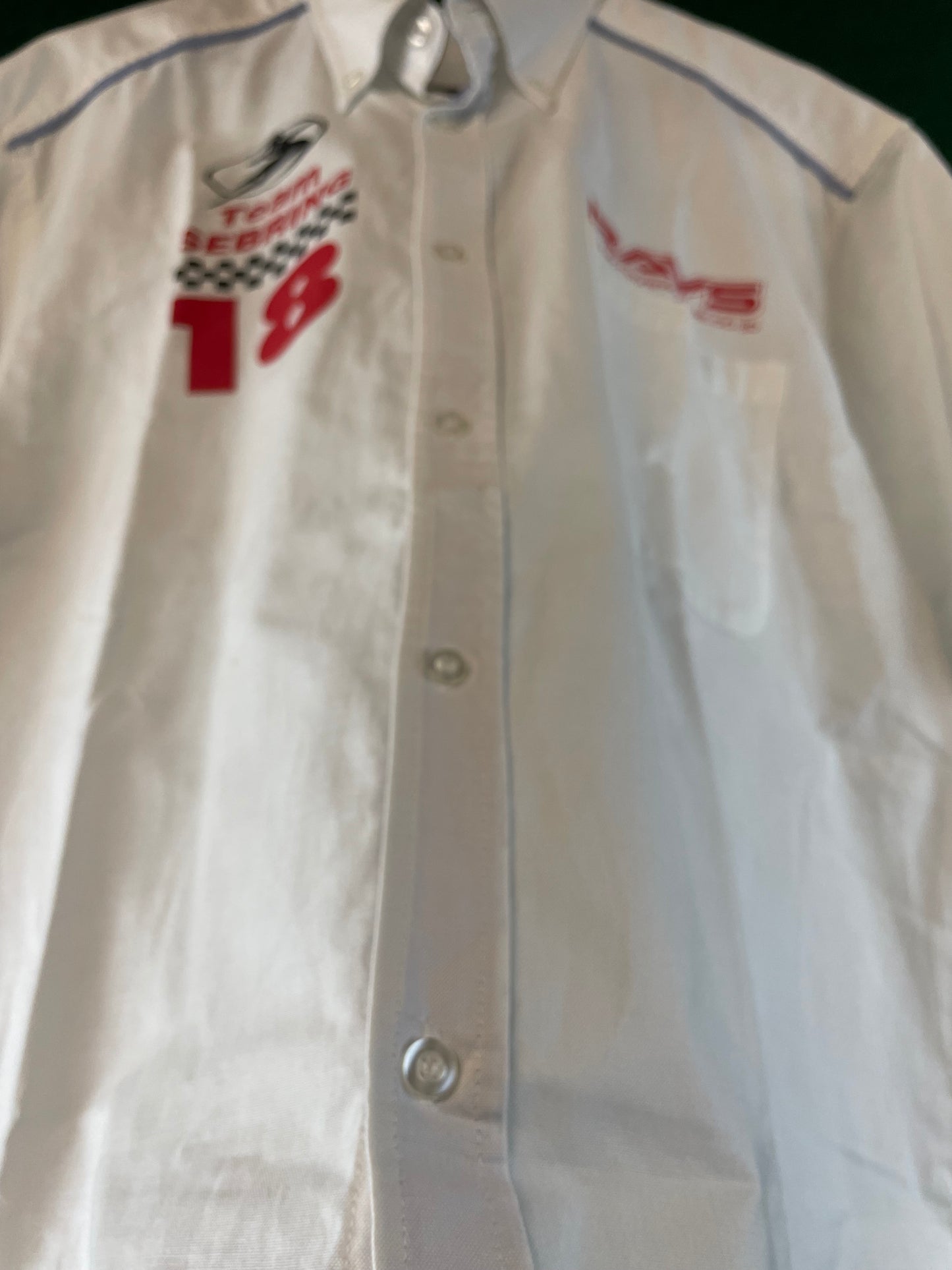 RAYS WHEELS - Team Sebring Racing Team  Button down Short Sleeve Pit Shirt