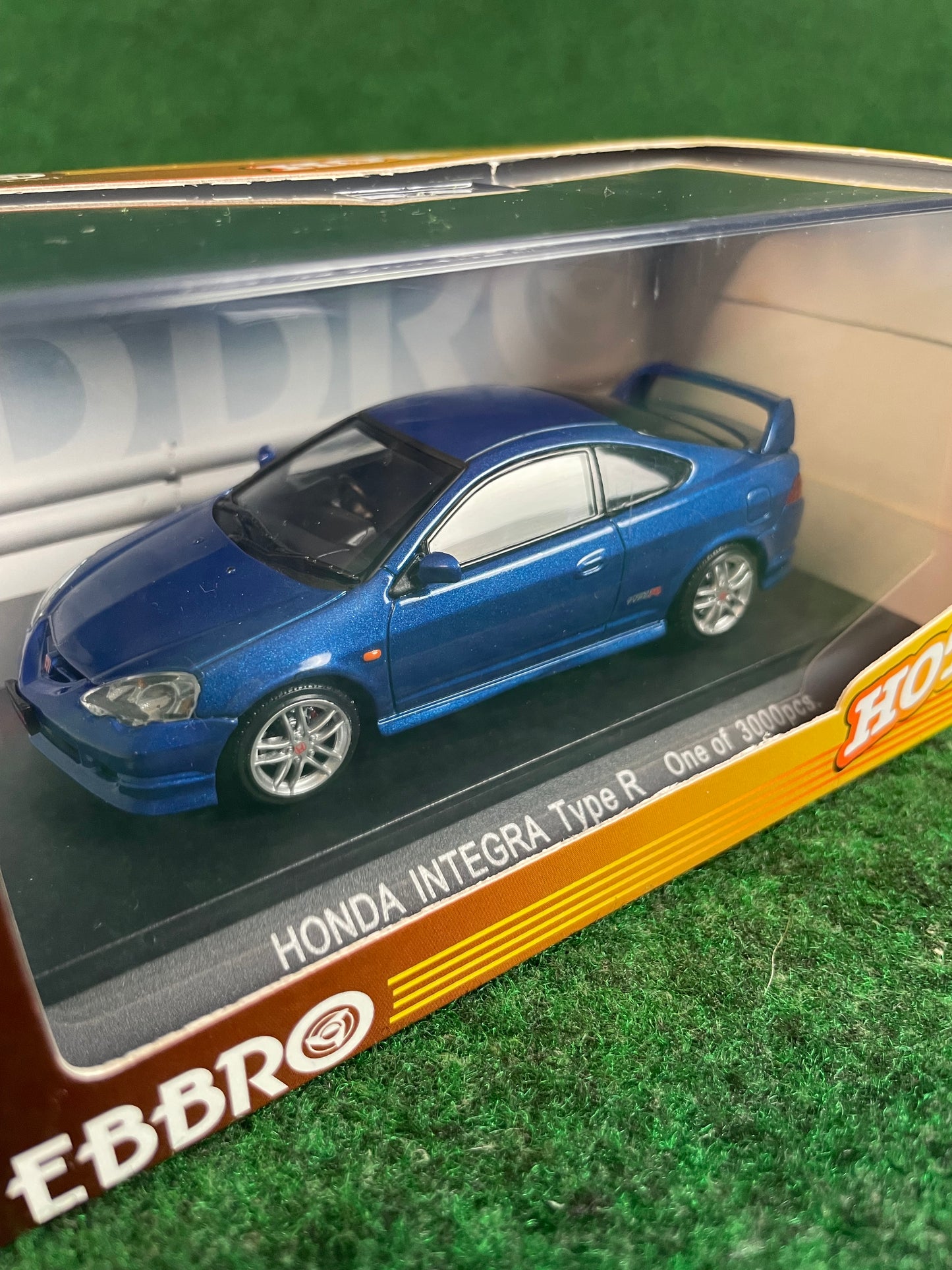 EBBRO HOT! MUGEN 2001 Honda Integra Type R DC5 (Blue) 1/43 Scale Diecast