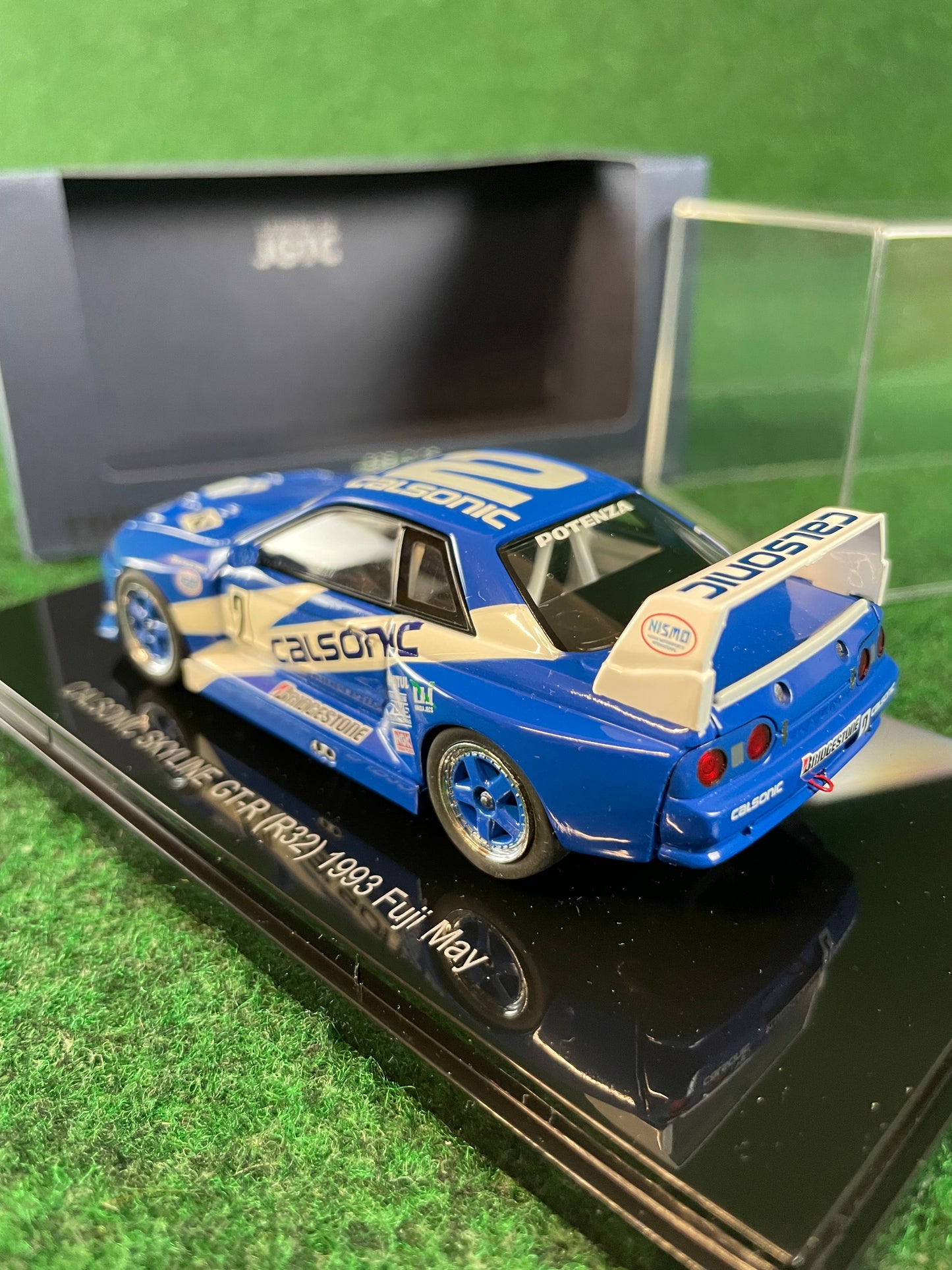 EBBRO JGTC Legends Calsonic 1993 Fuji May Nissan Skyline R32 GT-R 1/43 Scale Diecast