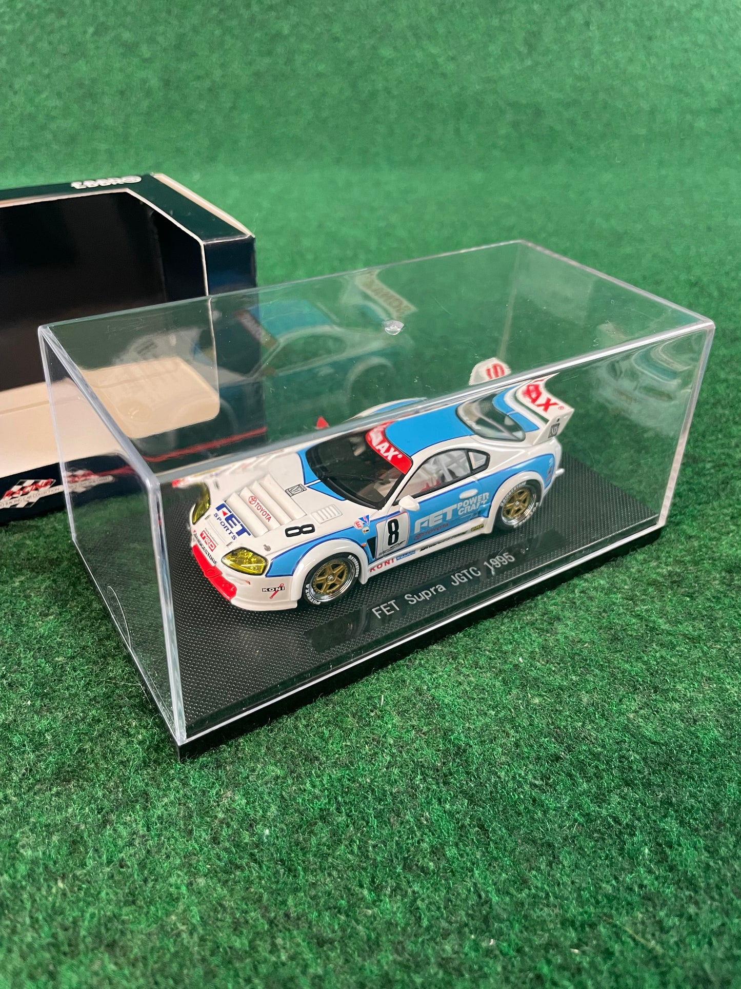EBBRO - 1995 JGTC FET Sonax Toyota Supra 1/43 Scale Diecast