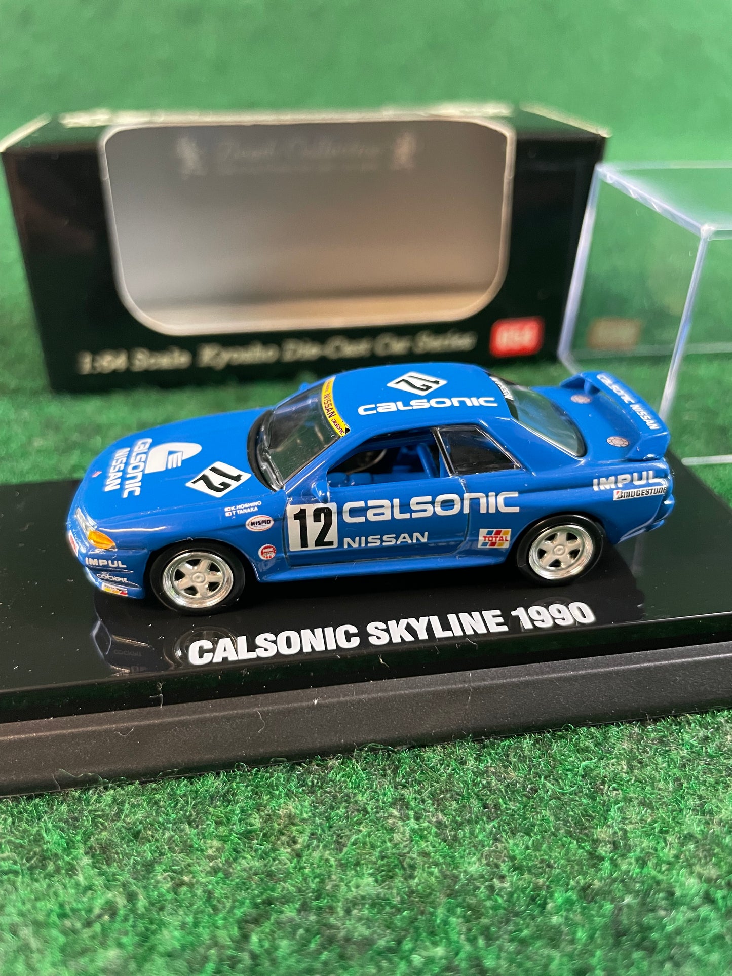 KYOSHO - Beads Collection 1990 & 1991 Calsonic IMPUL Nissan Skyline R32 GT-R 1/64 Scale Diecast Set