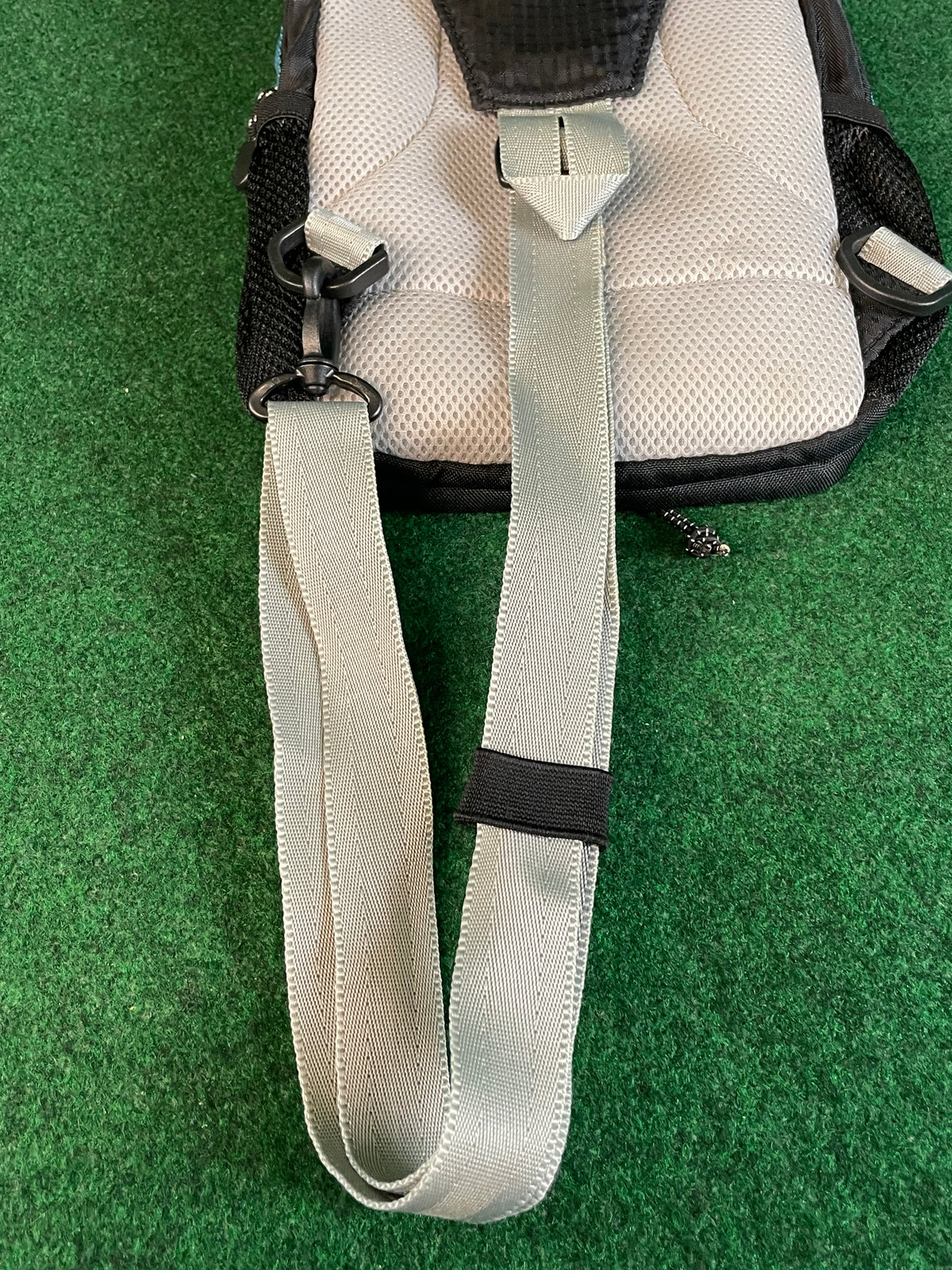 DUNLOP Motorsport - Black/Grey/Teal Mini Shoulder Messenger Travel Bag