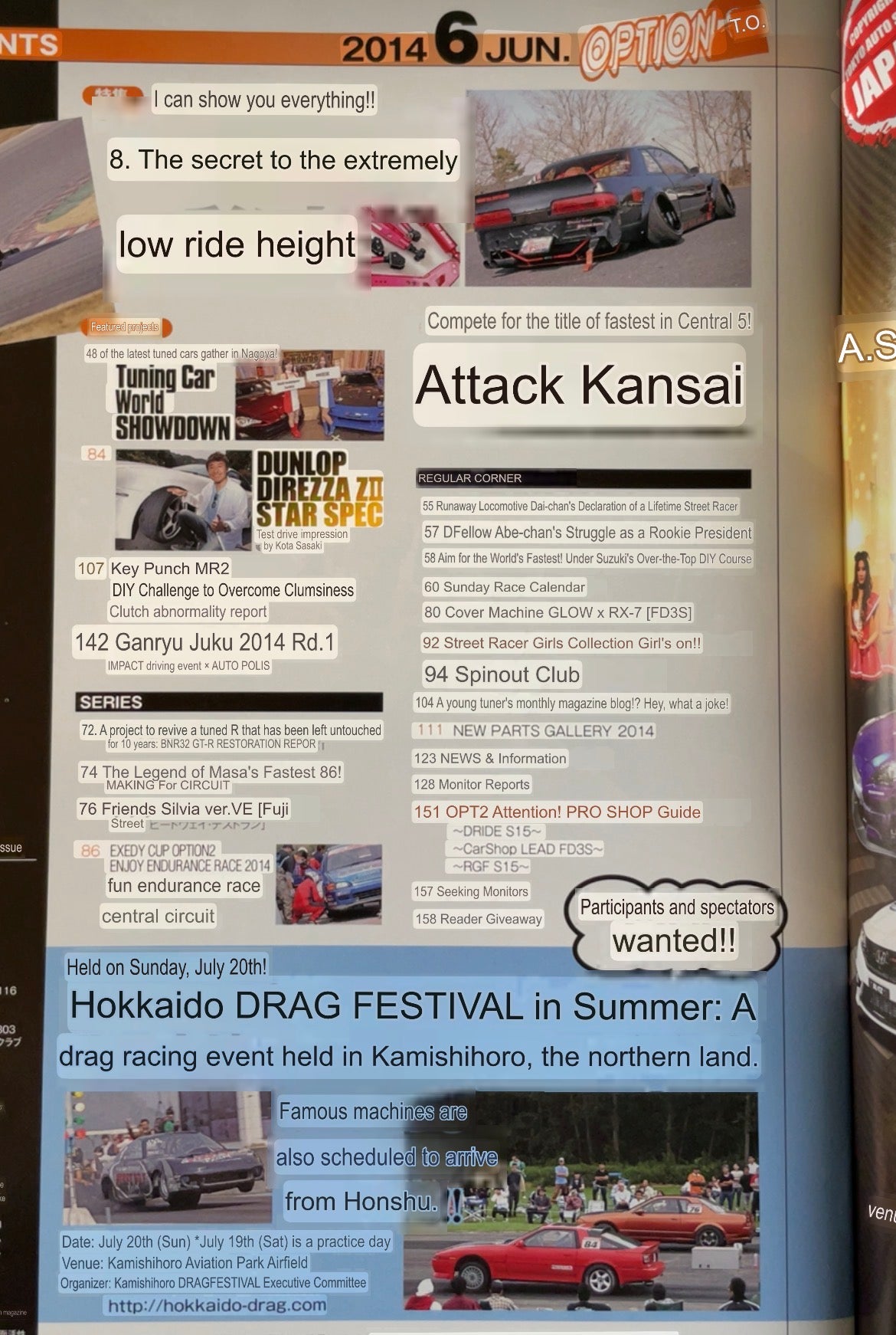 Option2 Magazine - June 2014 (Car Shop Glow Mazda RX-7 Cover)