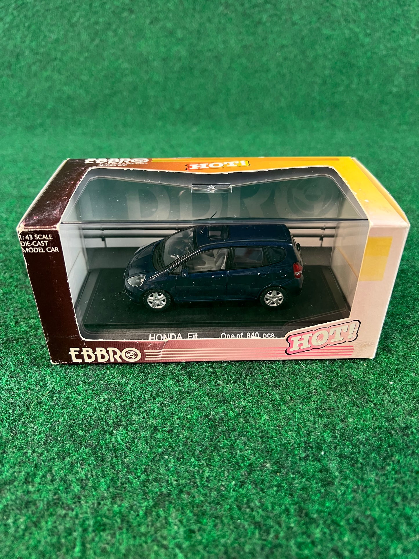 EBBRO HOT - Honda Fit - Dark Blue 1 of 840 1/43 Scale Diecast