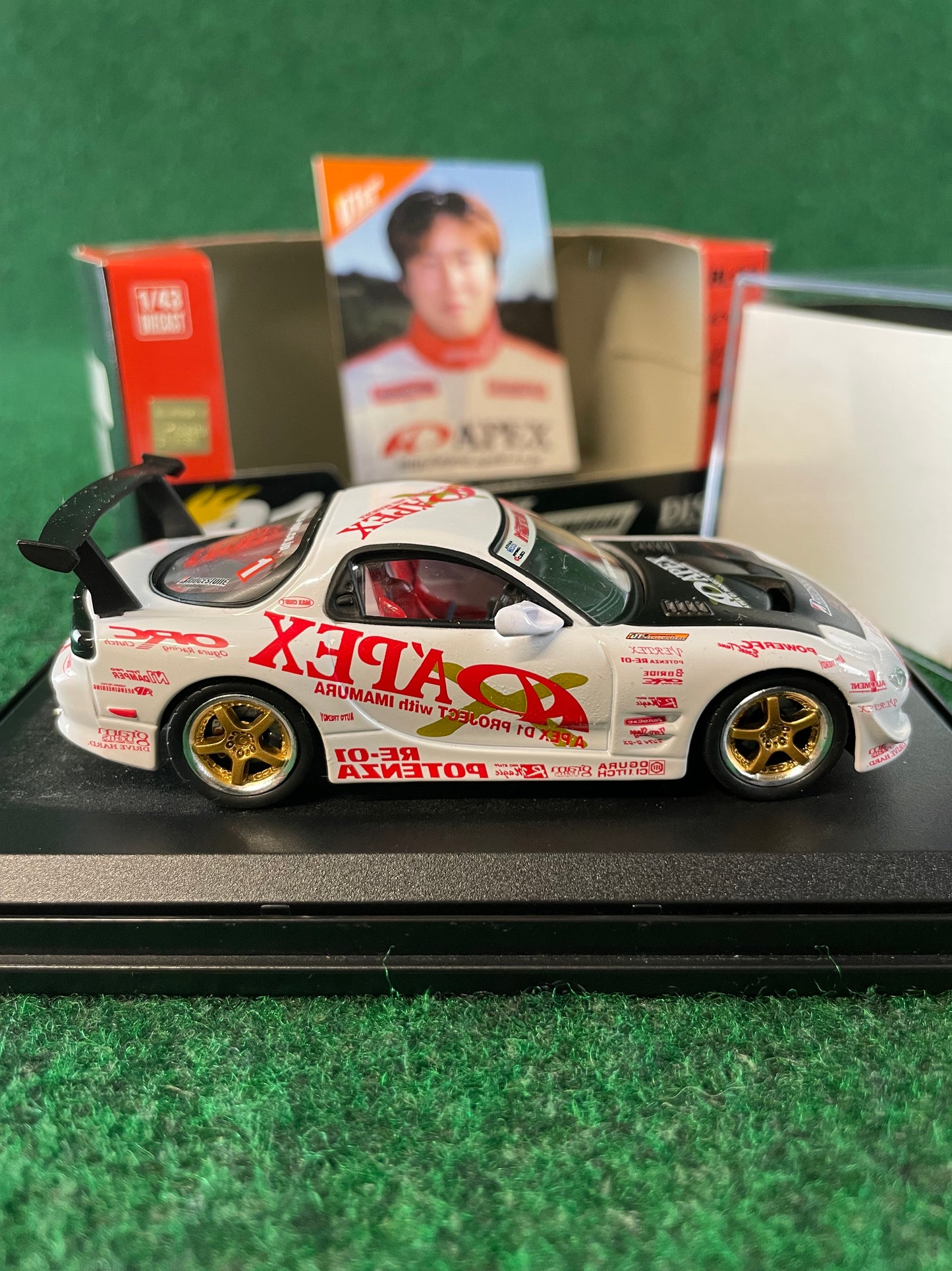 DISM D1 Grand Prix Memorial - 2003 A’pexi Mazda RX-7 1/43 Scale Diecast